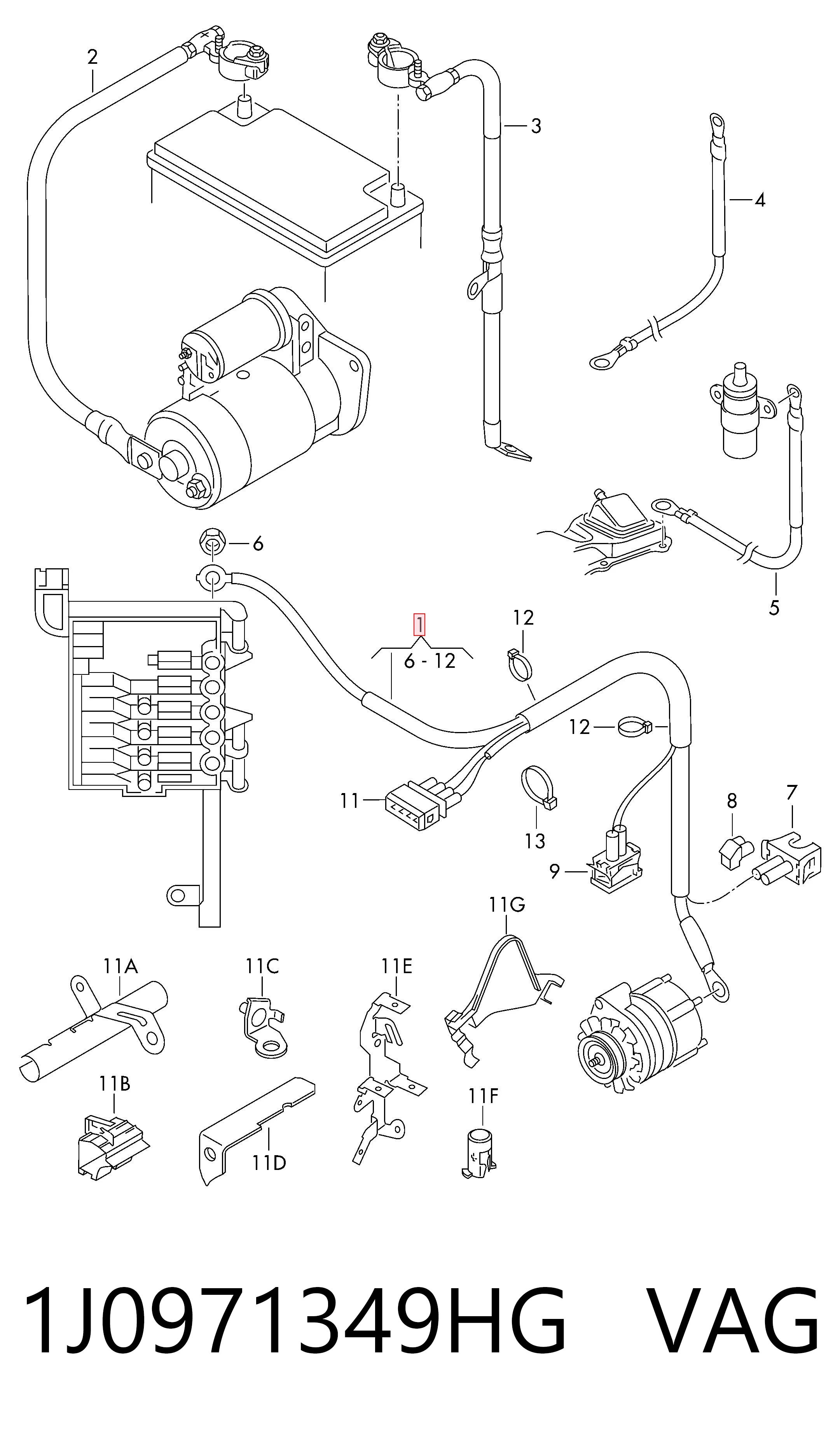  VAG 1J0971349HG цена, от 105.89 USD