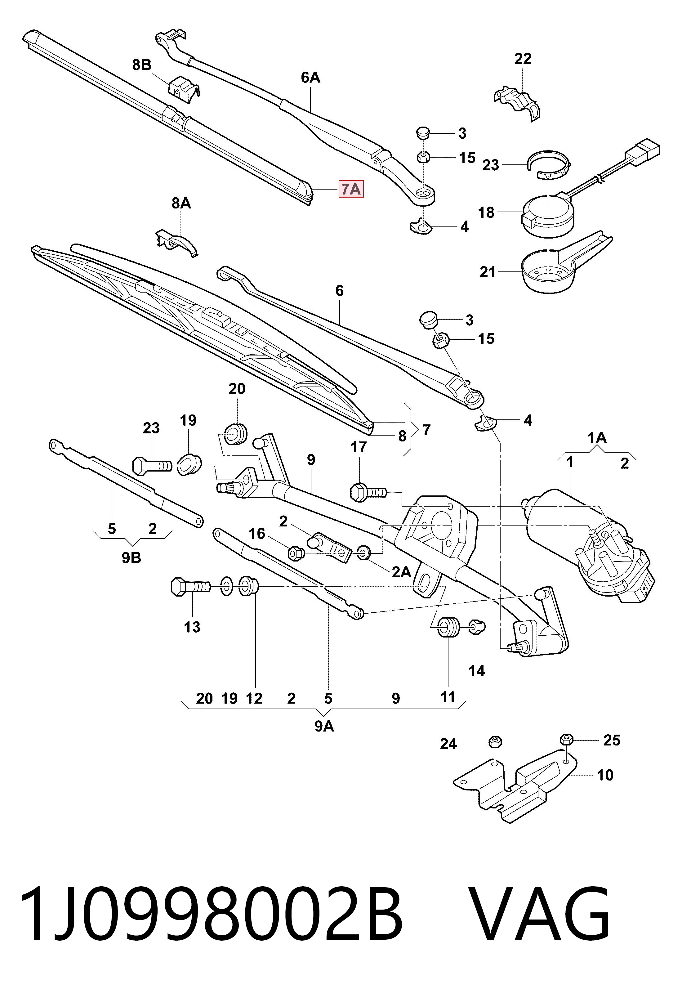 Щетки стеклоочистителя W2A8904B Polcar