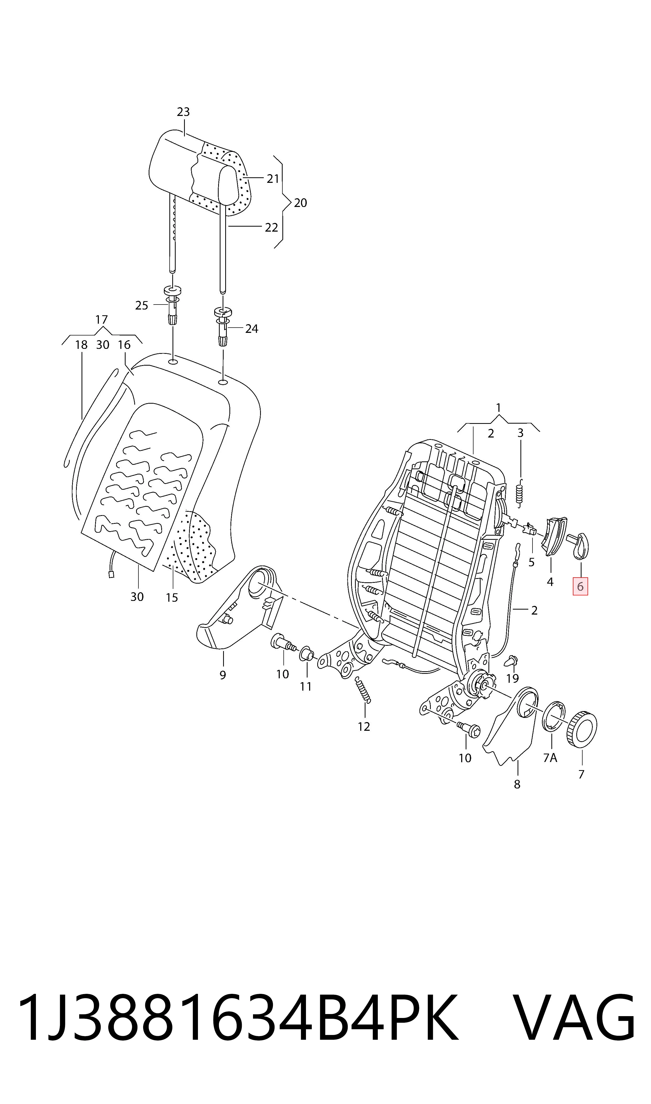 1J3881634B4PK VAG 