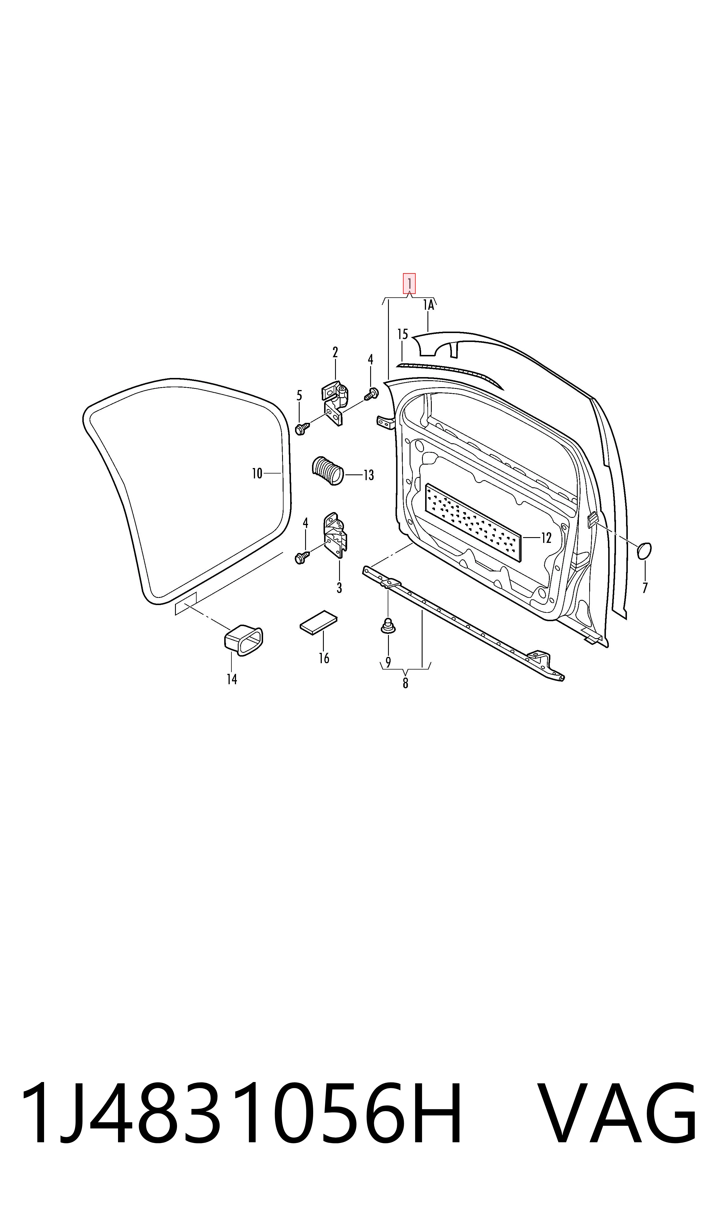 Дверь передняя правая на Volkswagen Golf V 1K1