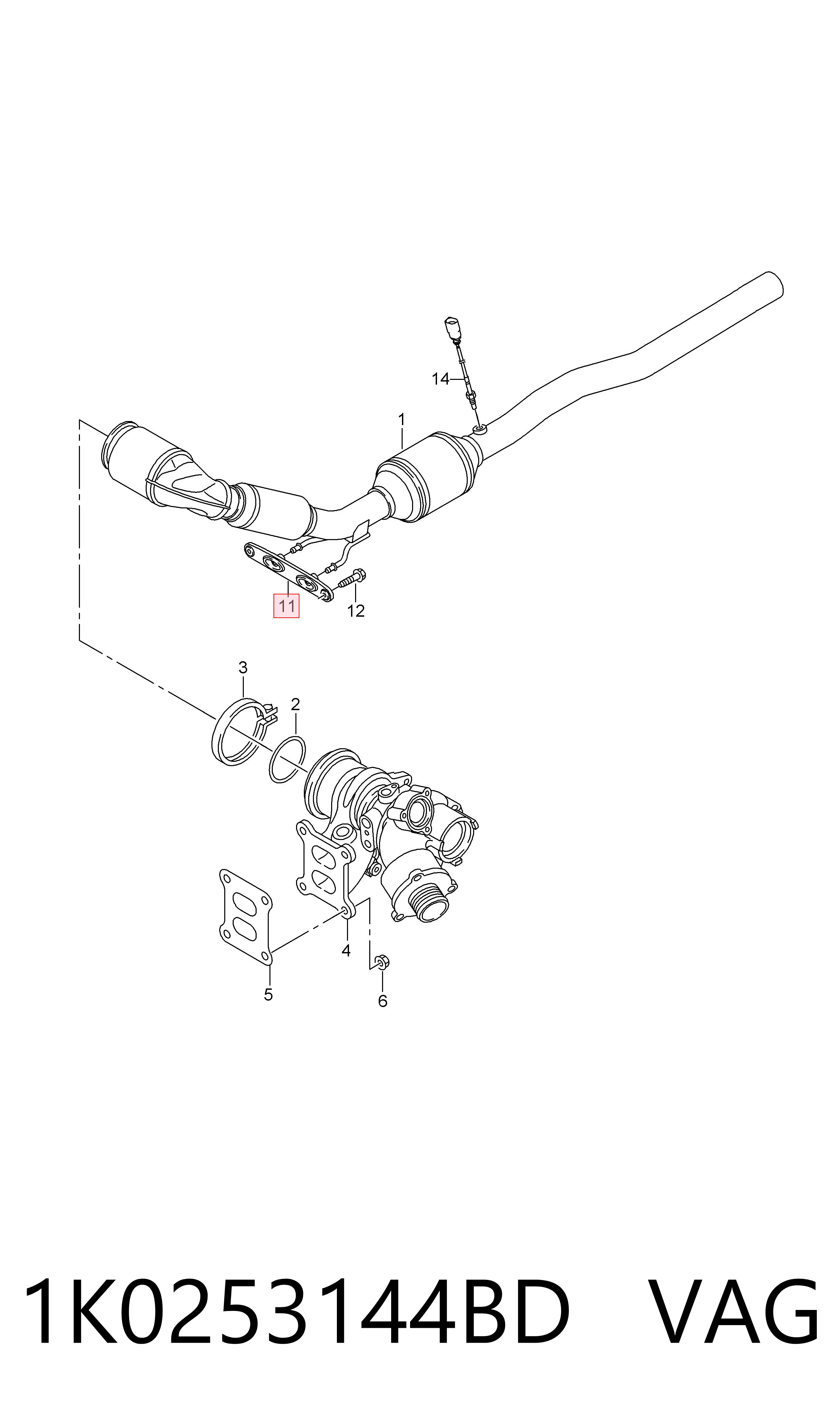 Подушки глушителя VAG 1K0253144BD