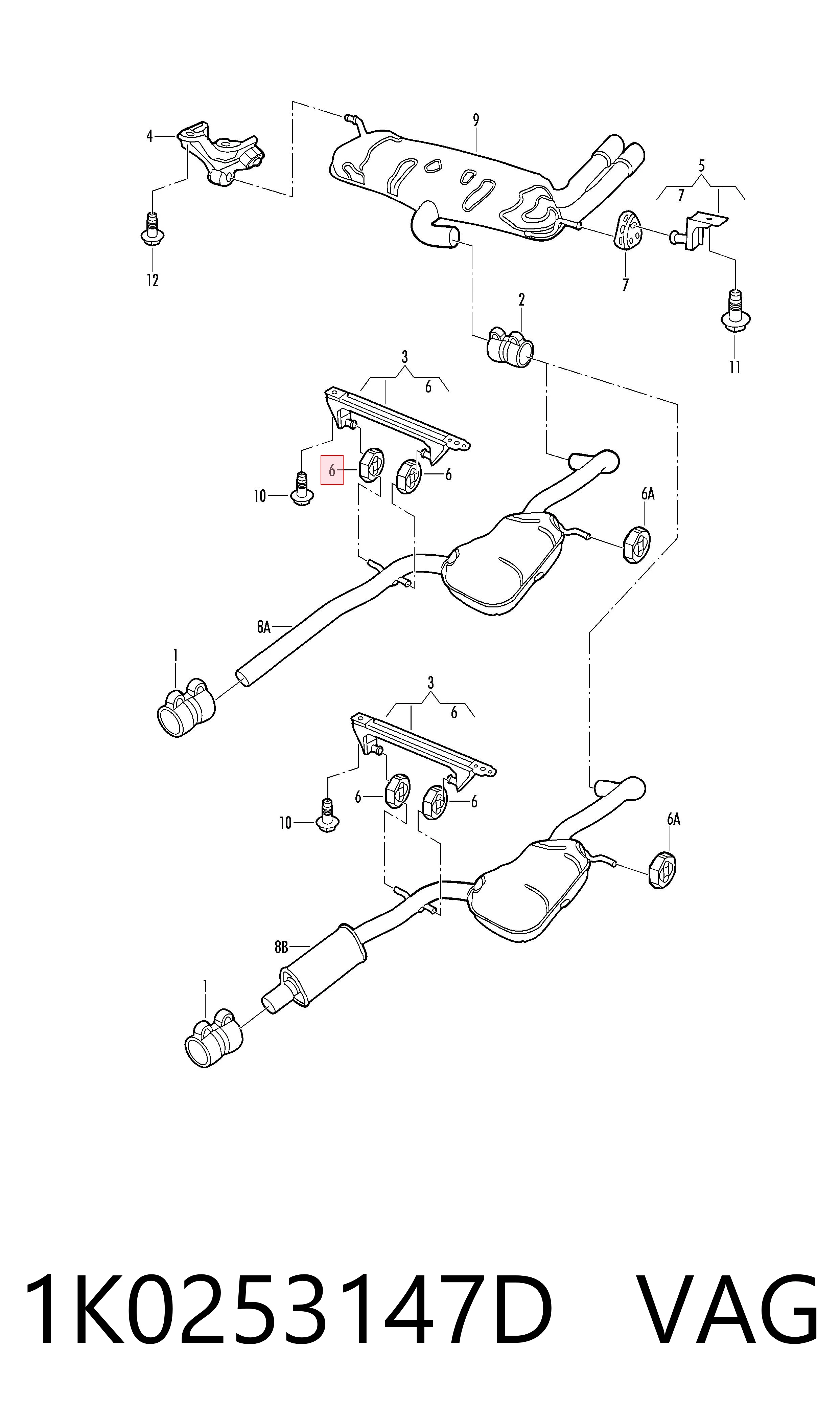 A6554920541 Mercedes Крепление глушителя
