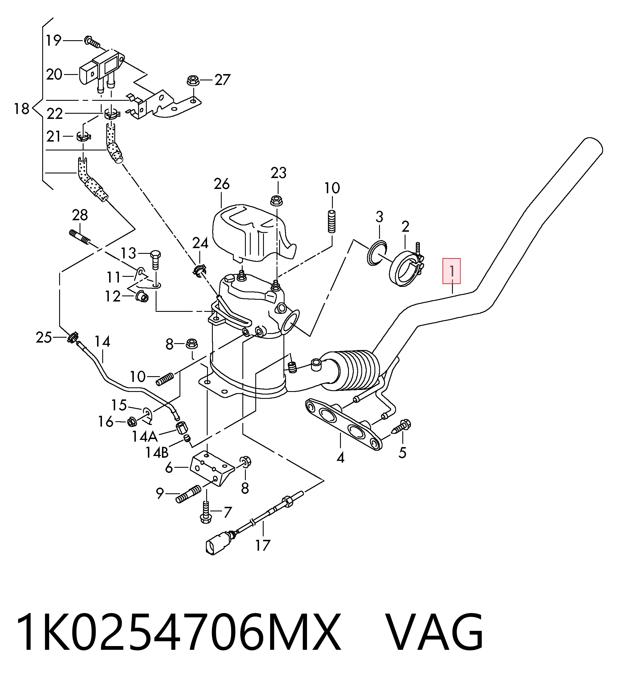 Сажевый фильтр DPF на Audi A3 Sportback 8PA