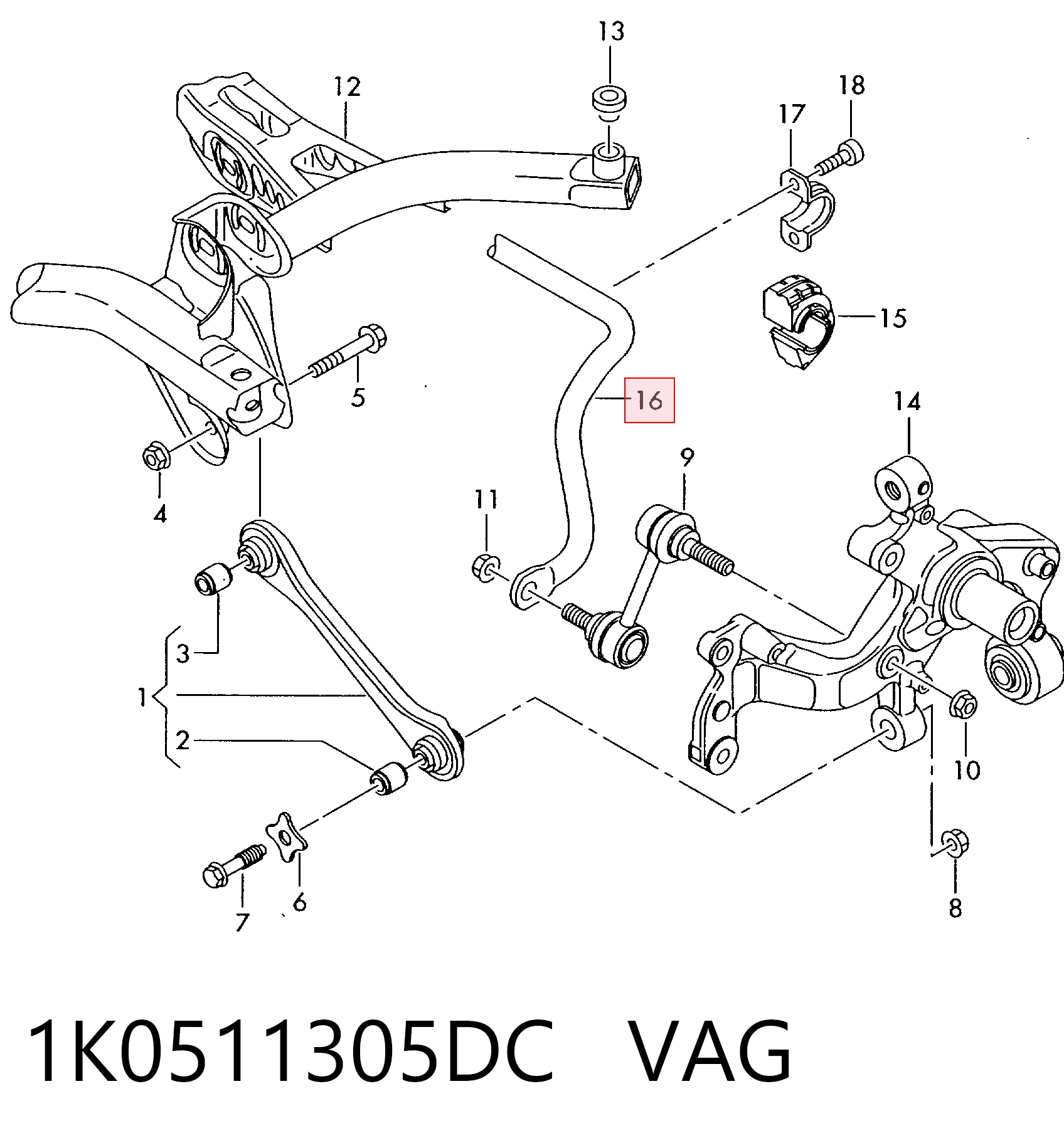 723959 Maxgear Стабилизатор задней балки