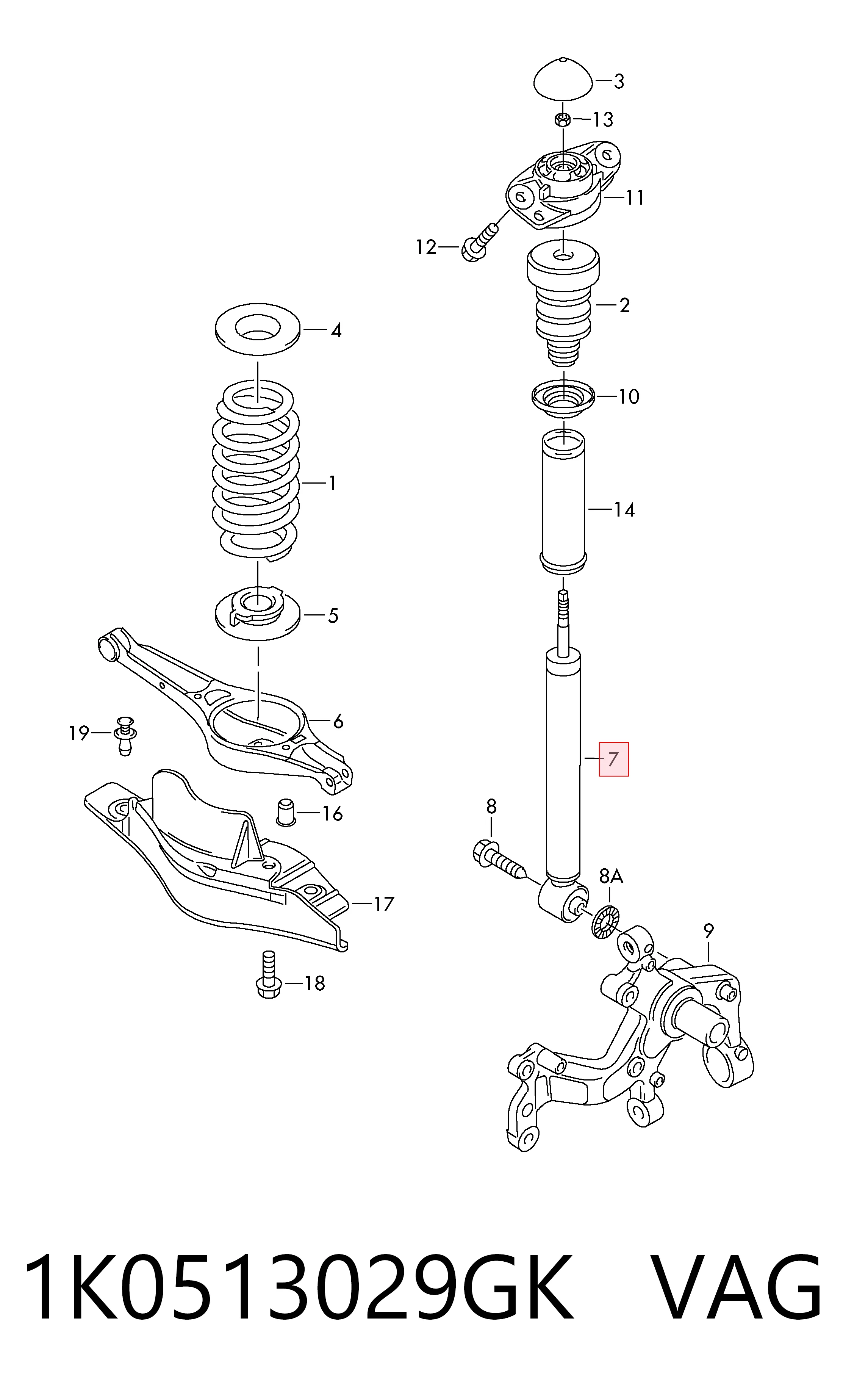 Амортизатор задний BNEH299 Bilstein