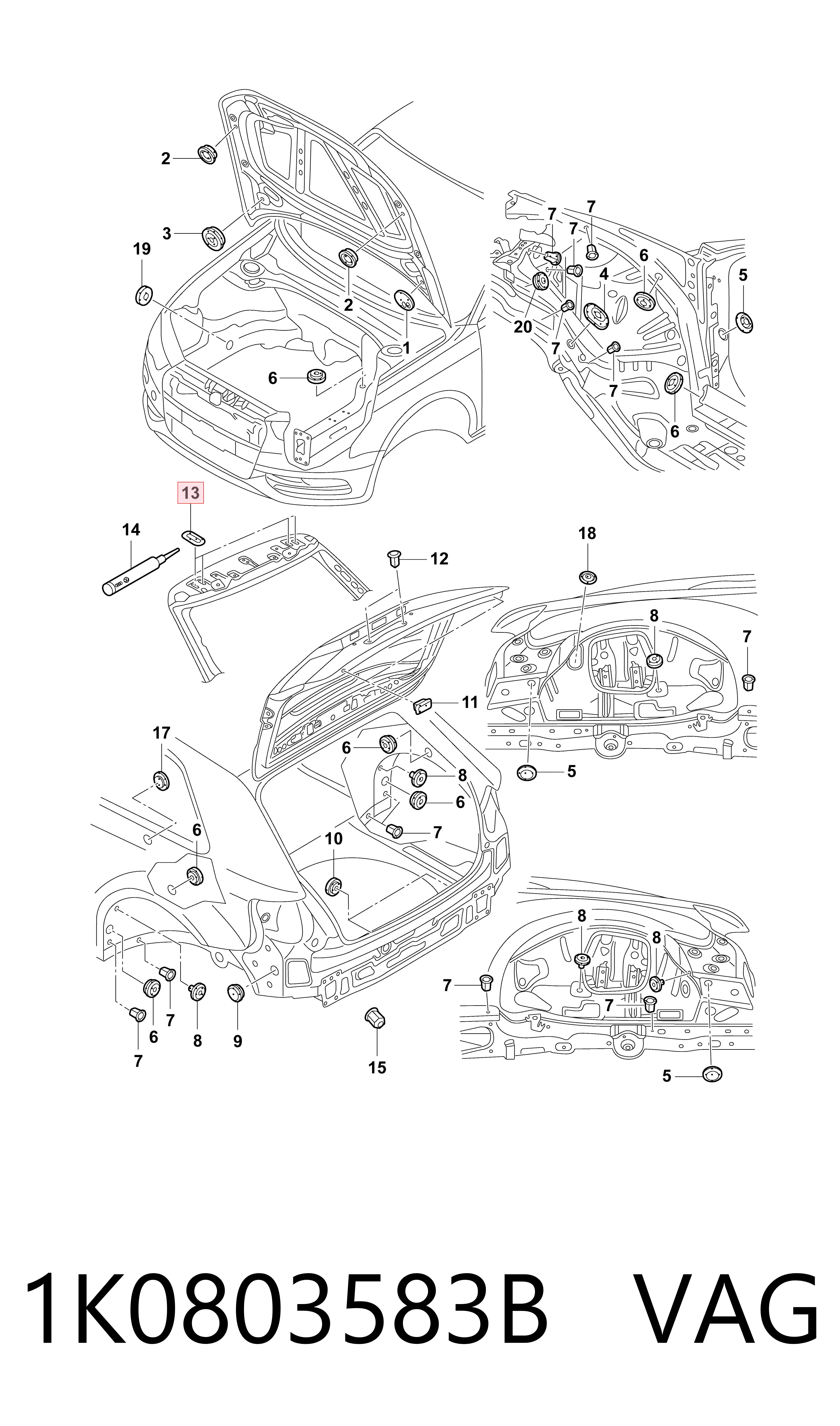 1K0803583B VAG 