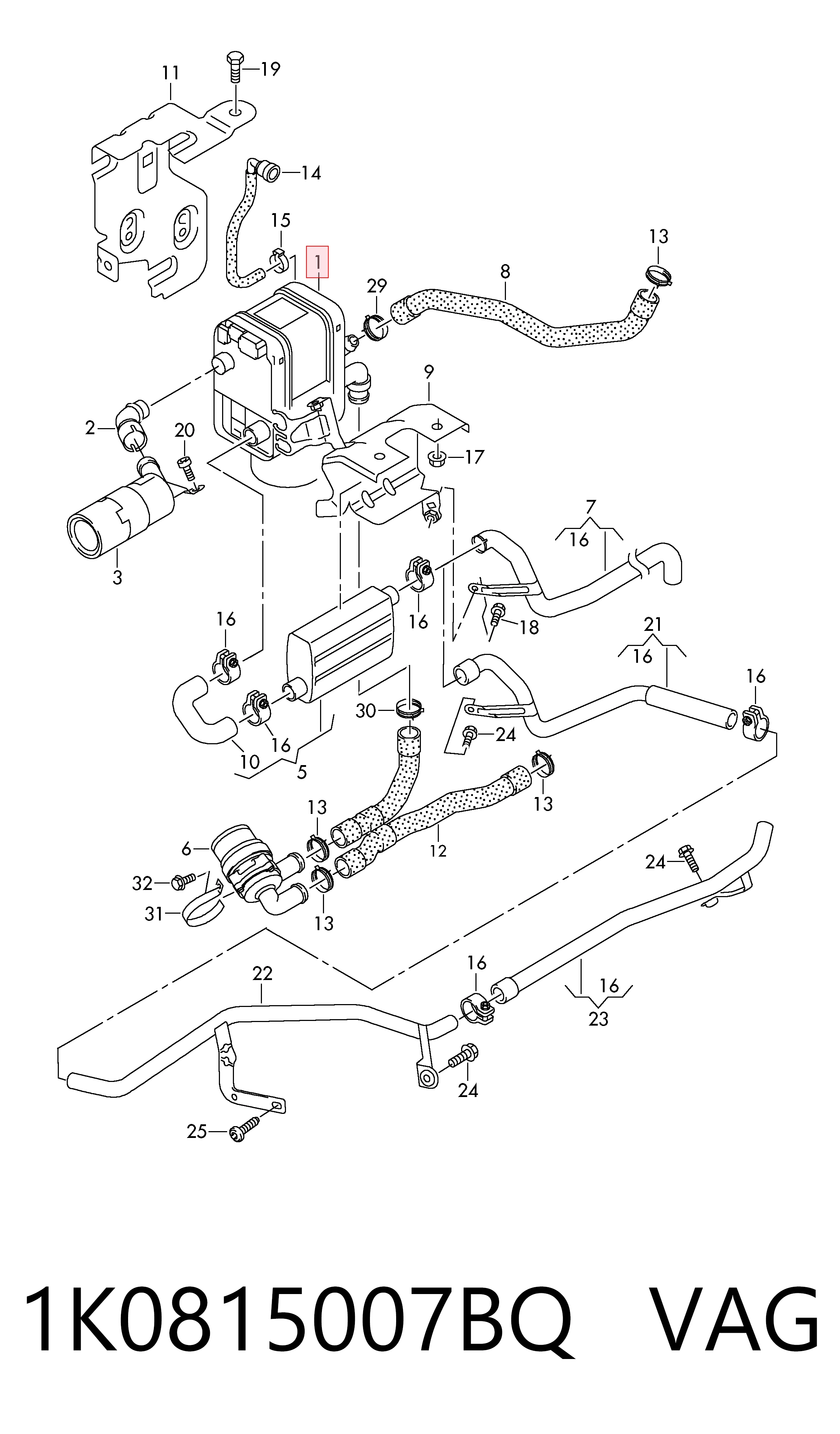 1K0815007BQ VAG 