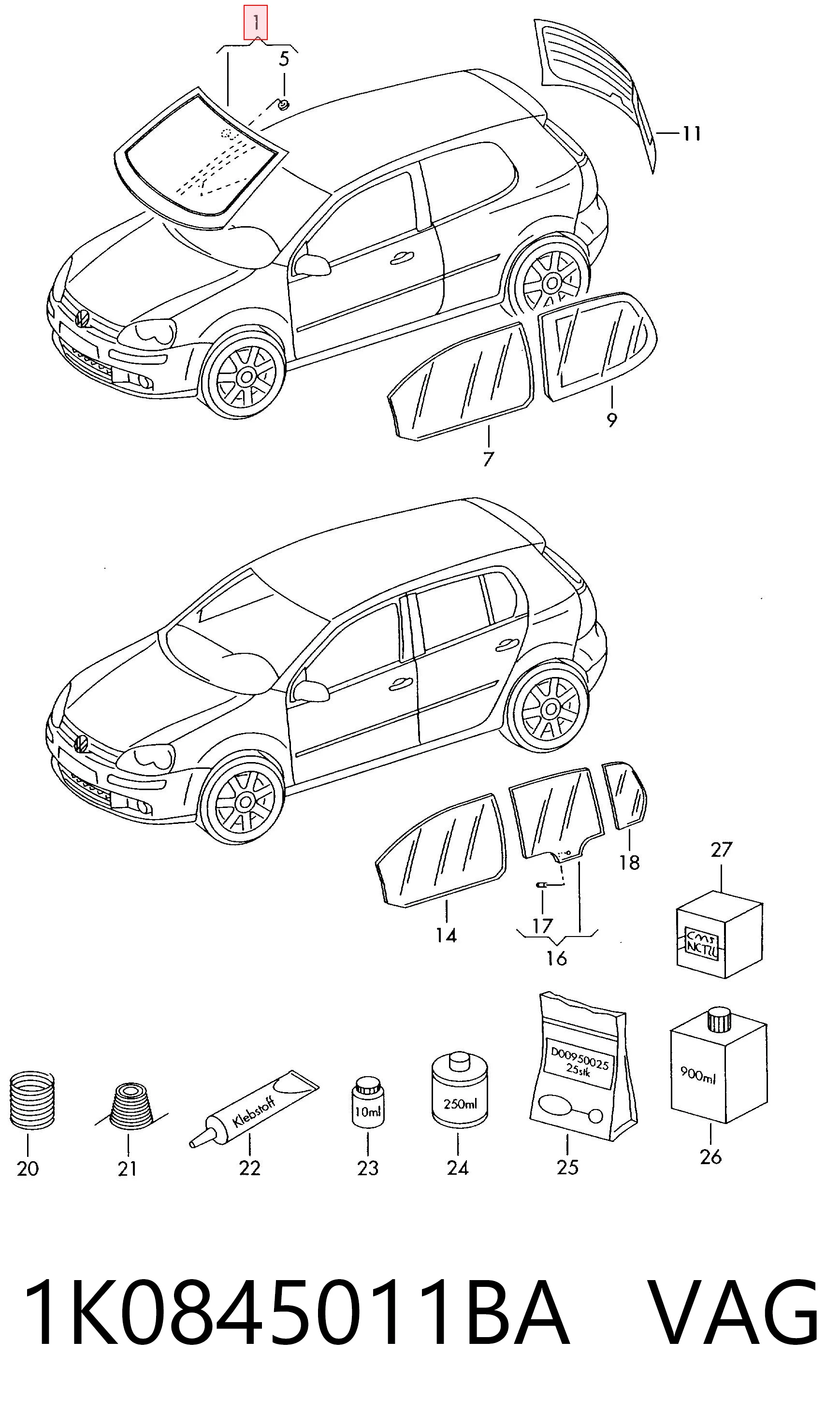 8568AGSGYVZ Nordglass Автостекло