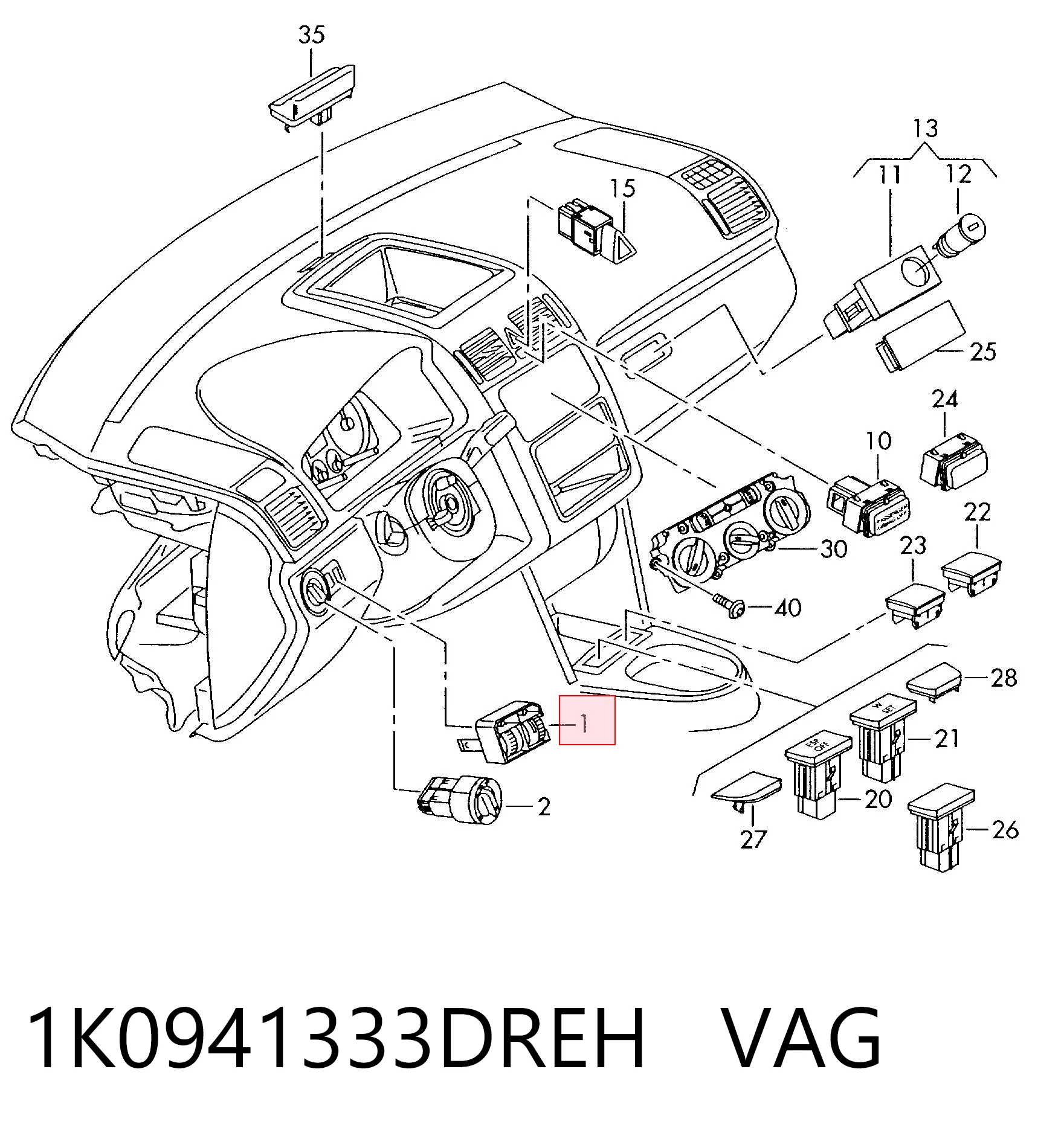 1K0941333DREH VAG