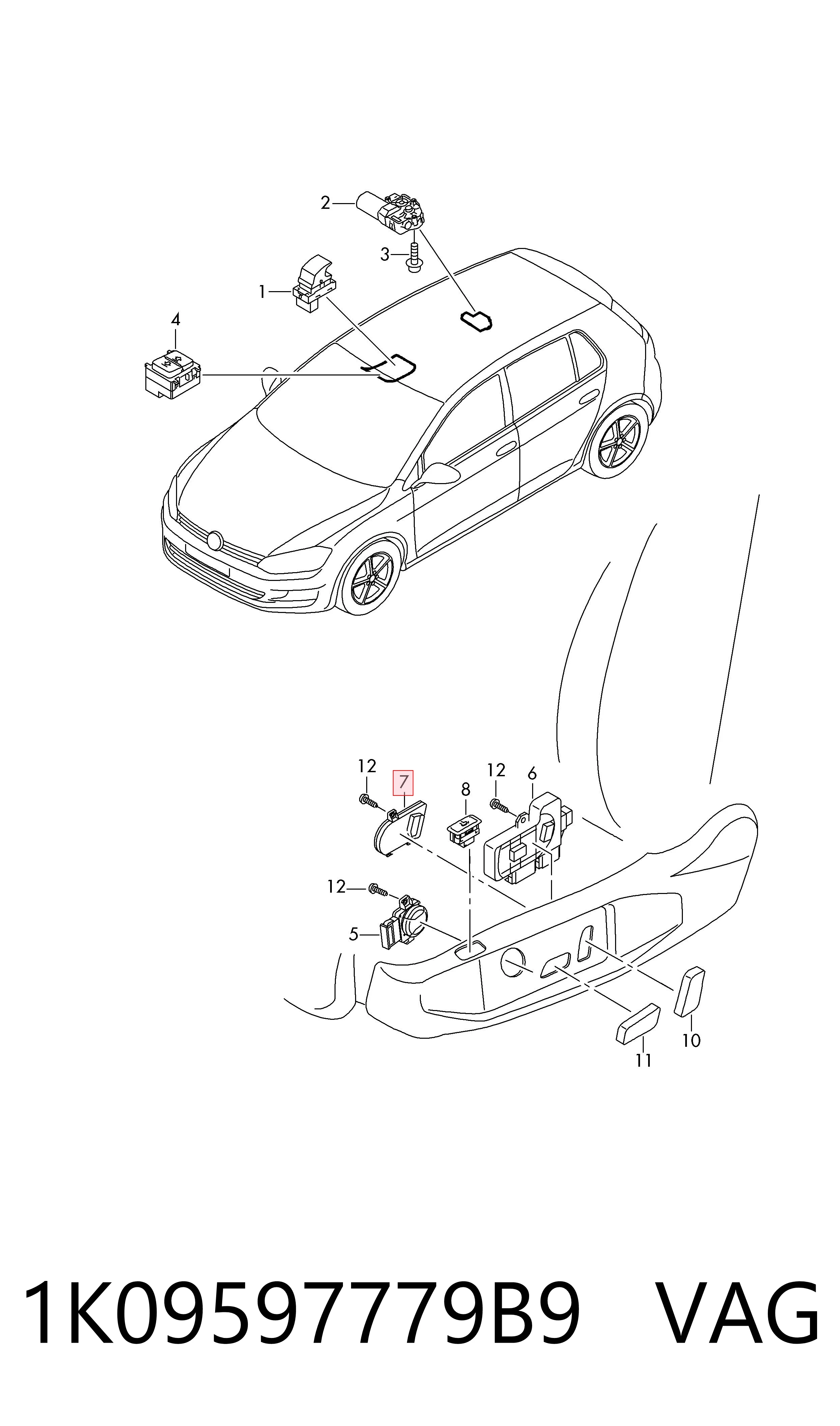  VAG 1K09597779B9 цена, от 30.41 USD