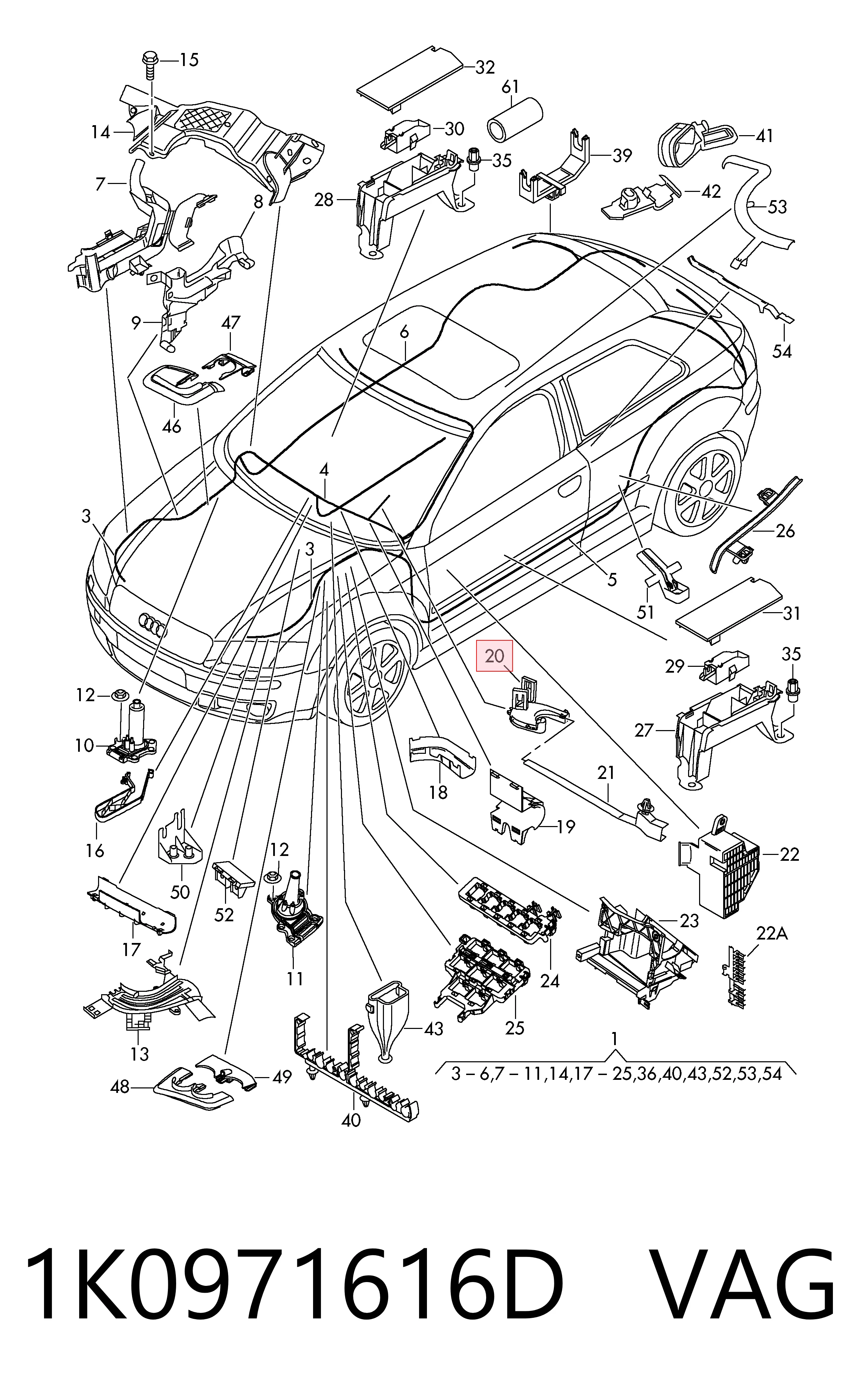Колонка рулевого управления на Volkswagen Golf V 1K1