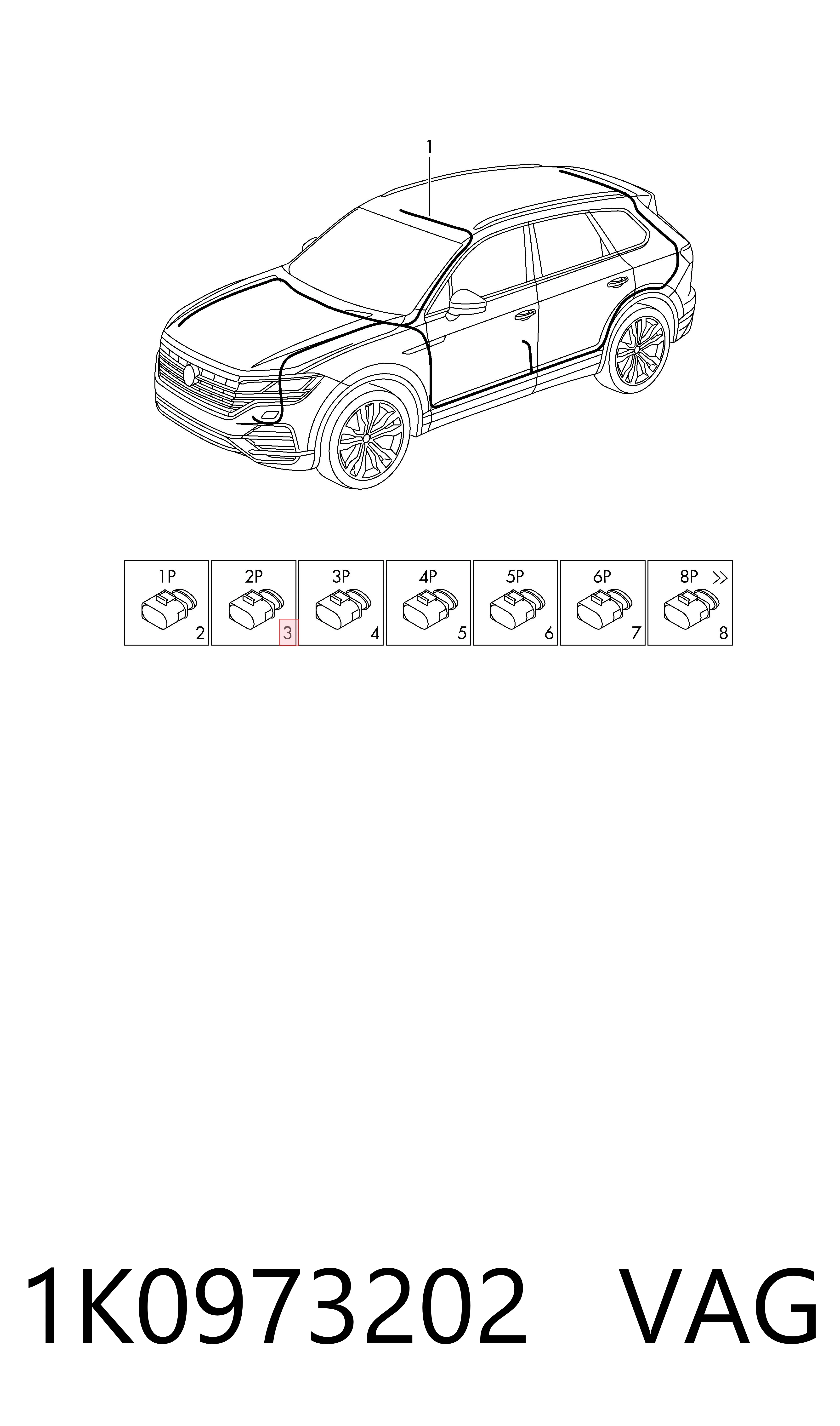 Пин (наконечник) провода VAG 1K0973202 цена, от 1.27 USD