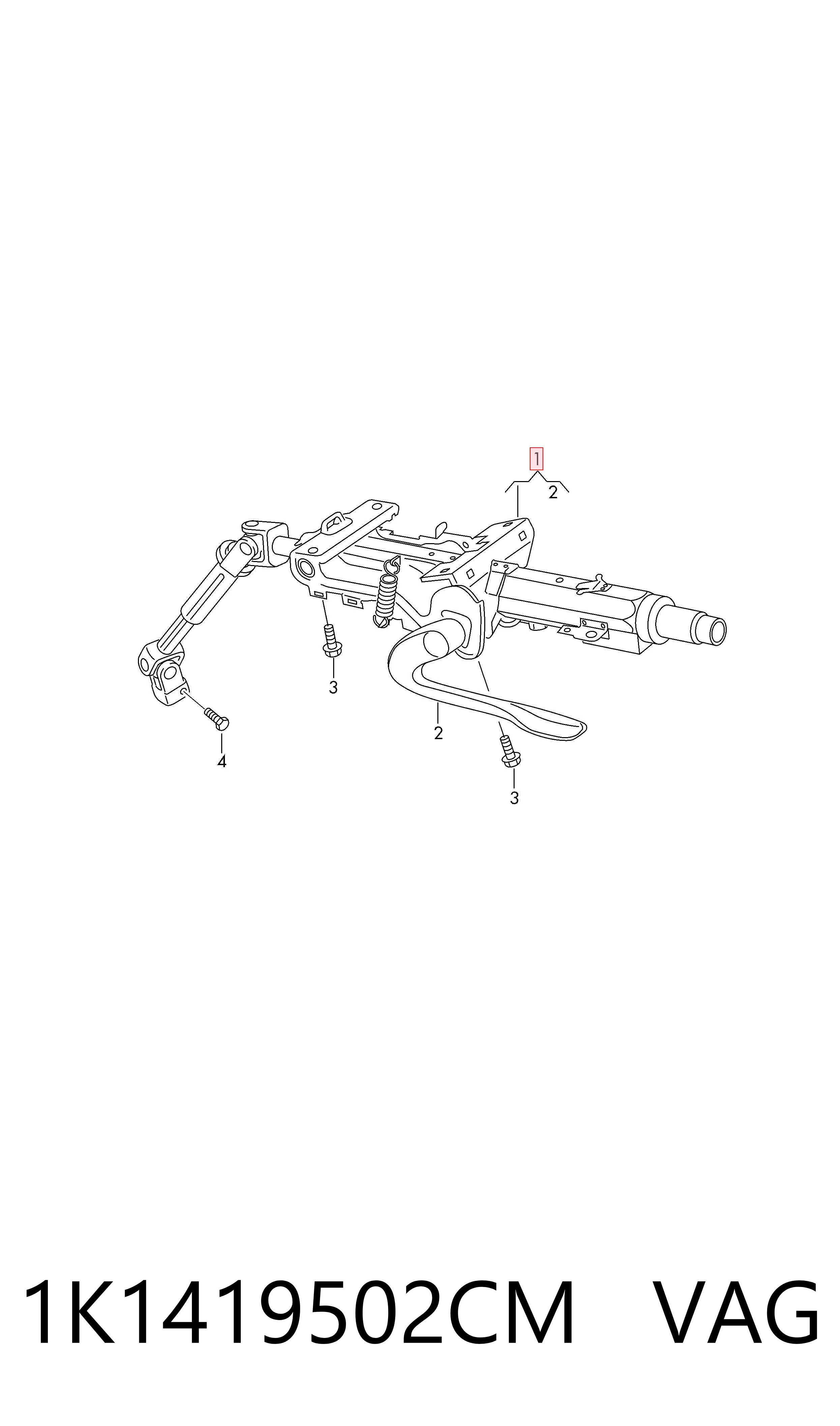 Рулевая колонка Volkswagen Jetta VI седан (162, 163, AV3, AV2, AY2, AY3) (2011 - 2019) цена, от 11.30 USD