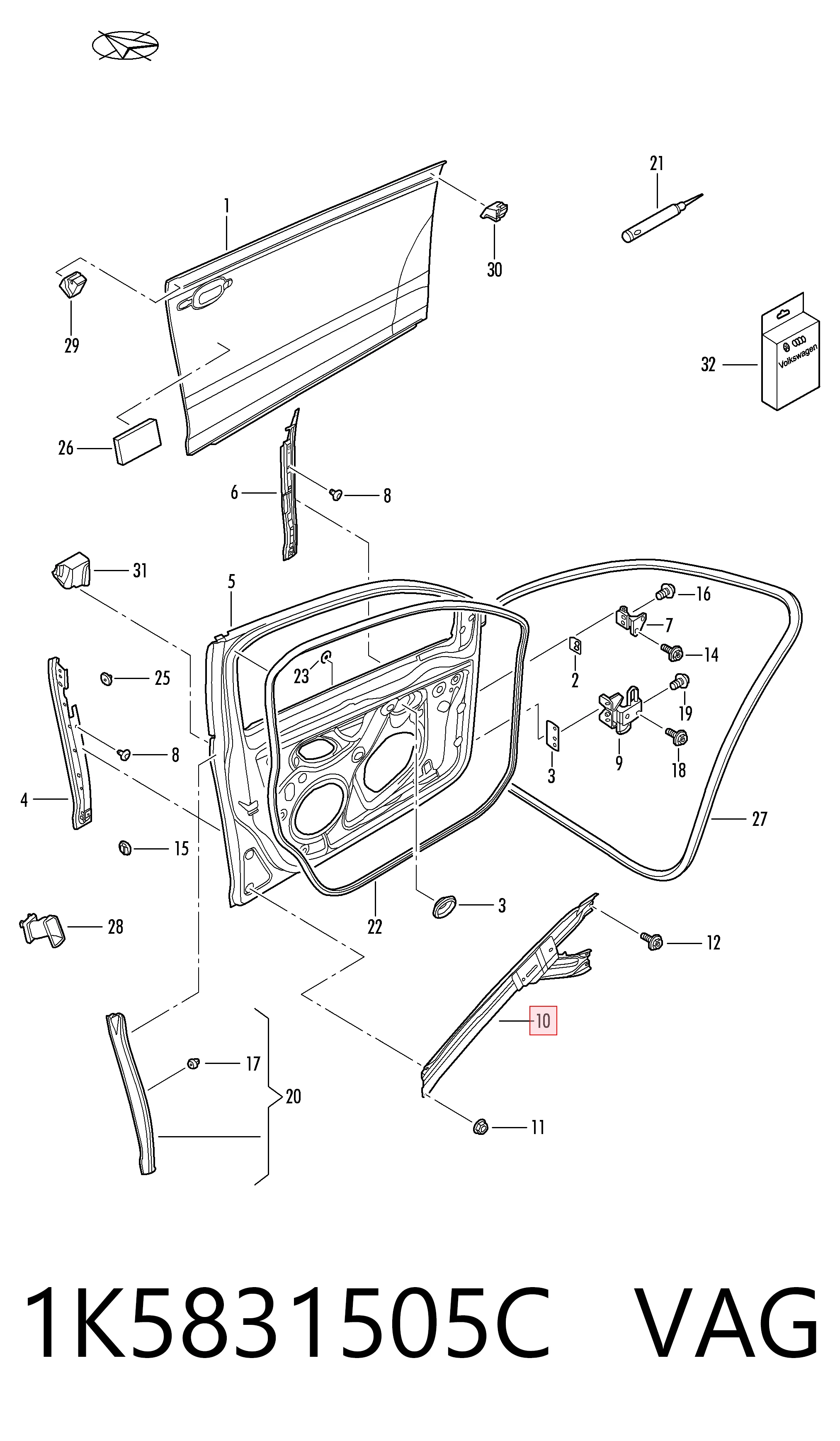 1K5831505C VAG 