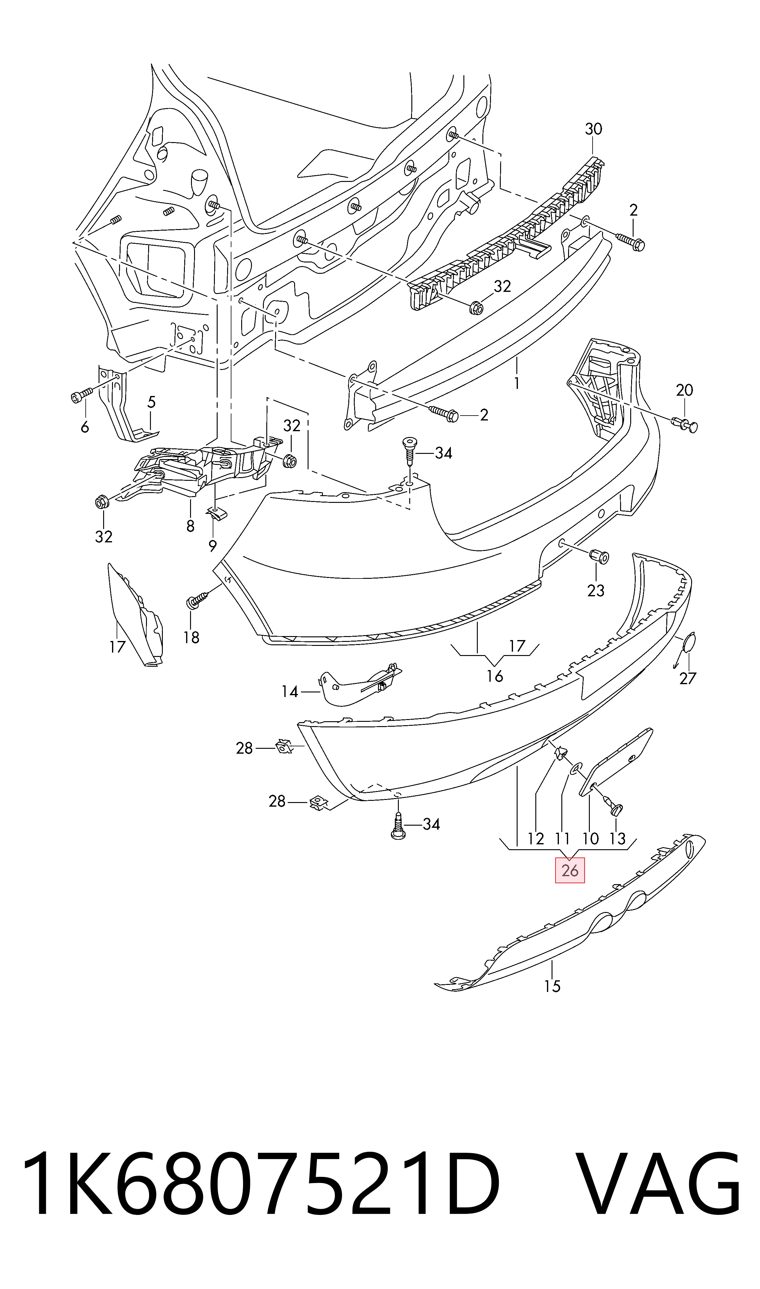 1K6807521D VAG 