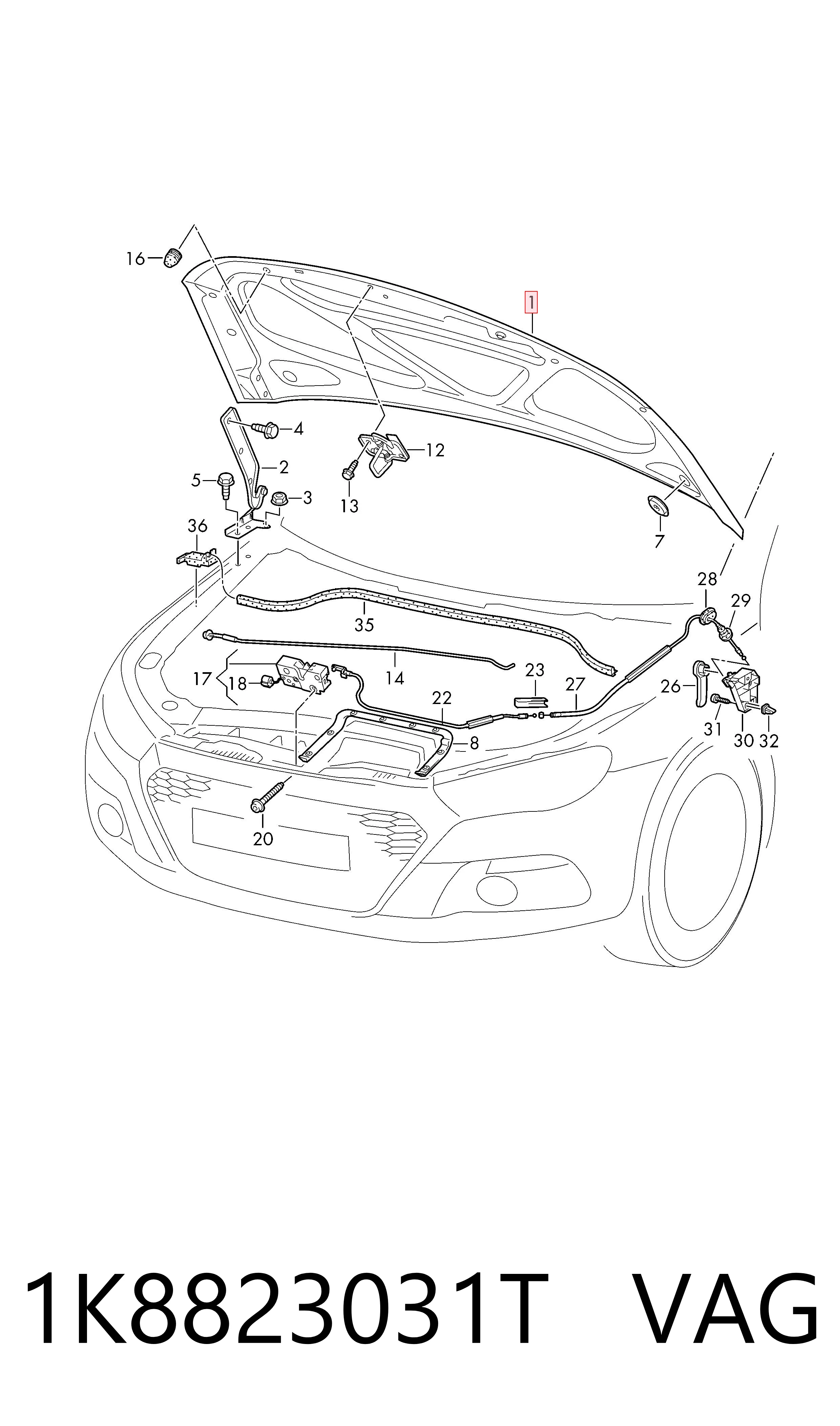 Капот Polcar 951103 цена, от 245.02 USD