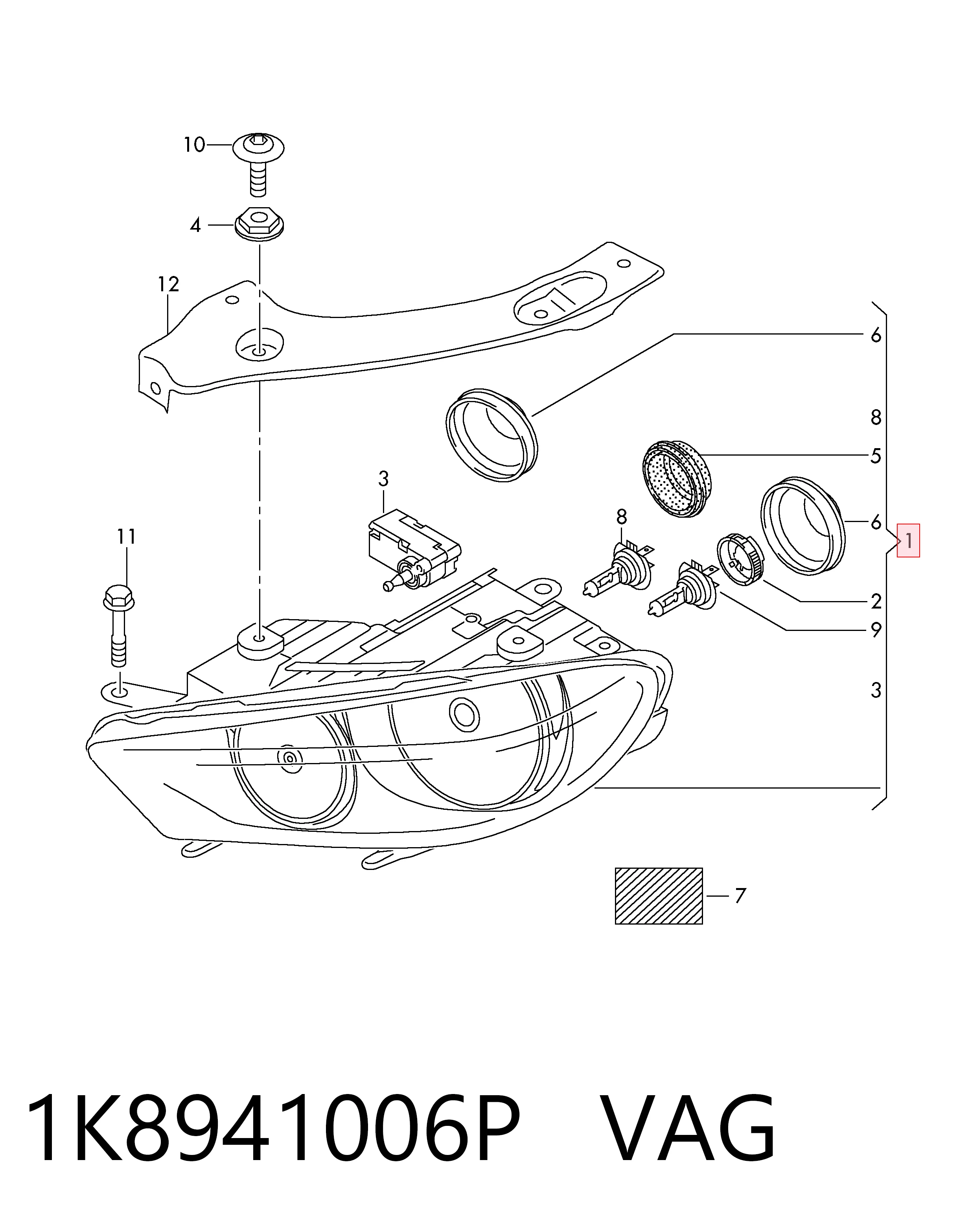 Правая фара 43655 VALEO