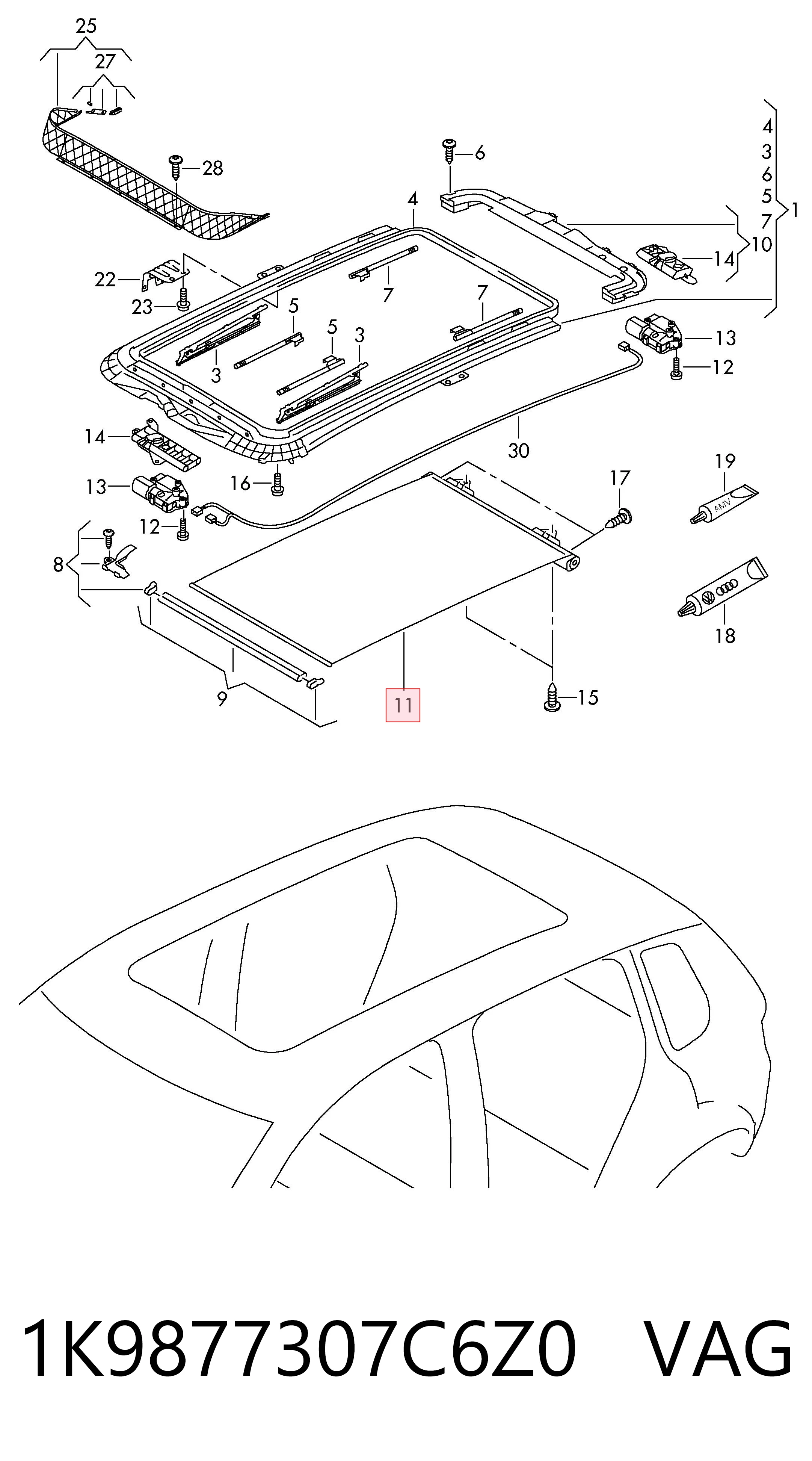  VAG 1K9877307C6Z0 цена, от 53.67 USD