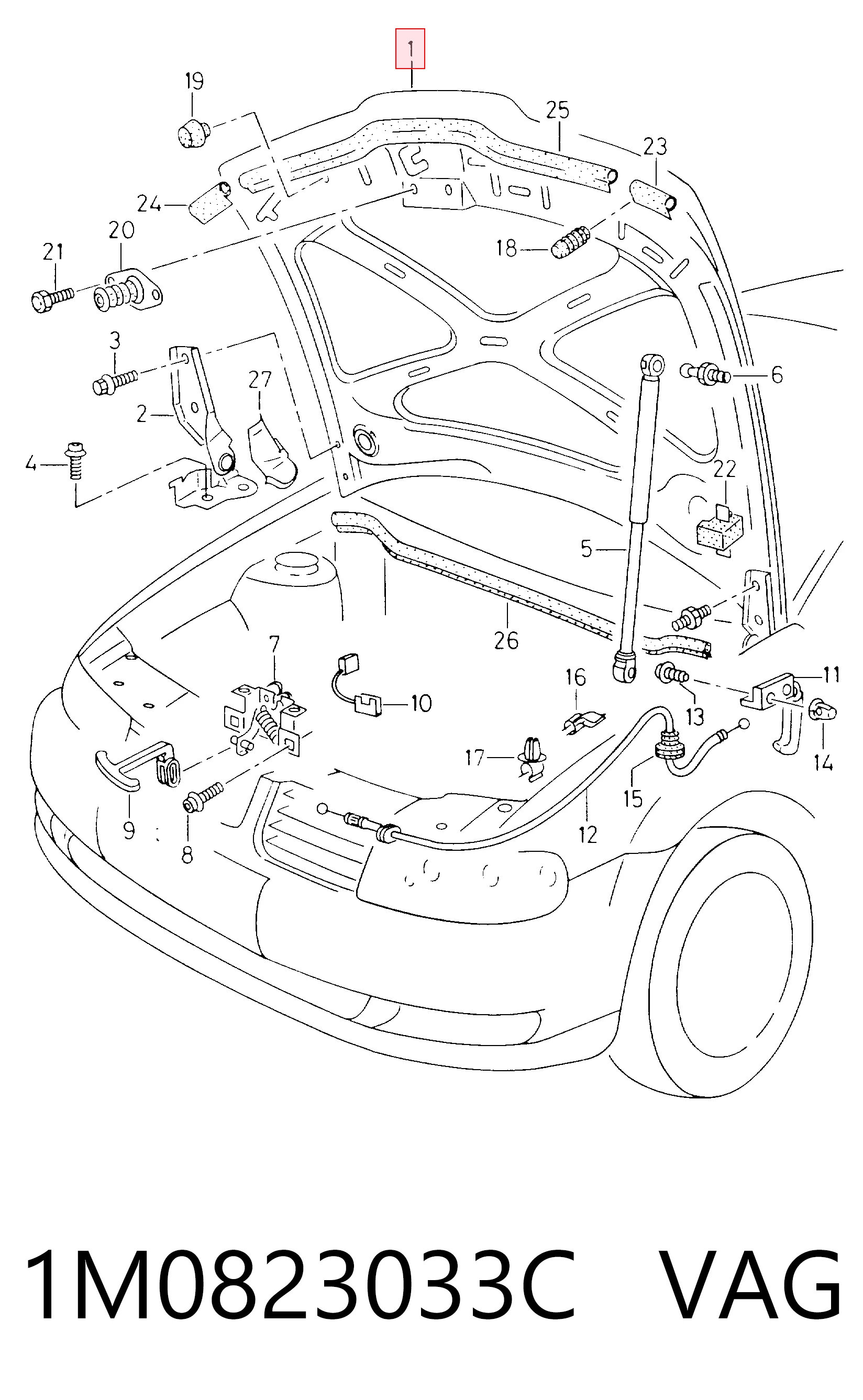 Капот на Seat Leon I 1M1