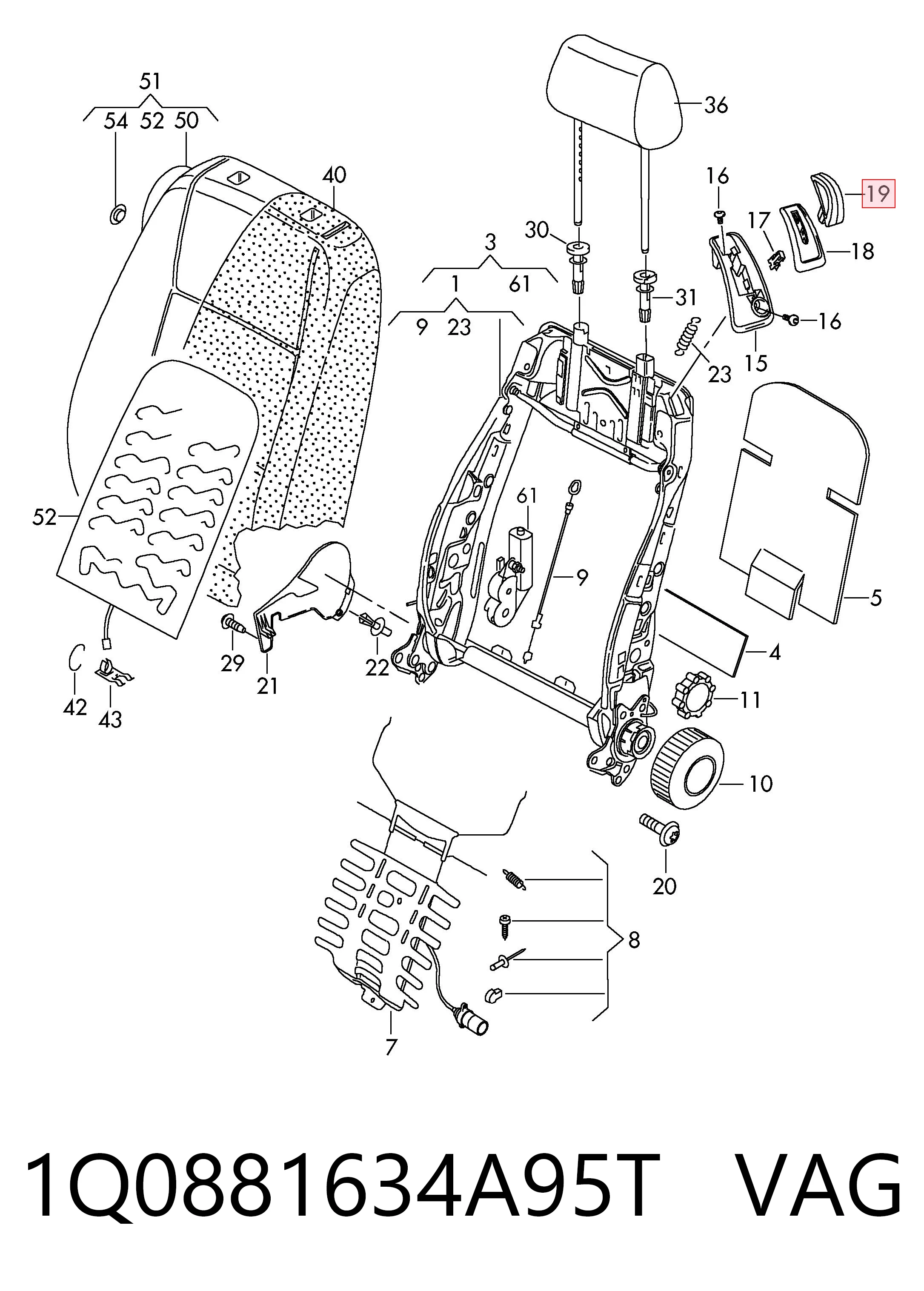 1Q0881634A95T VAG 