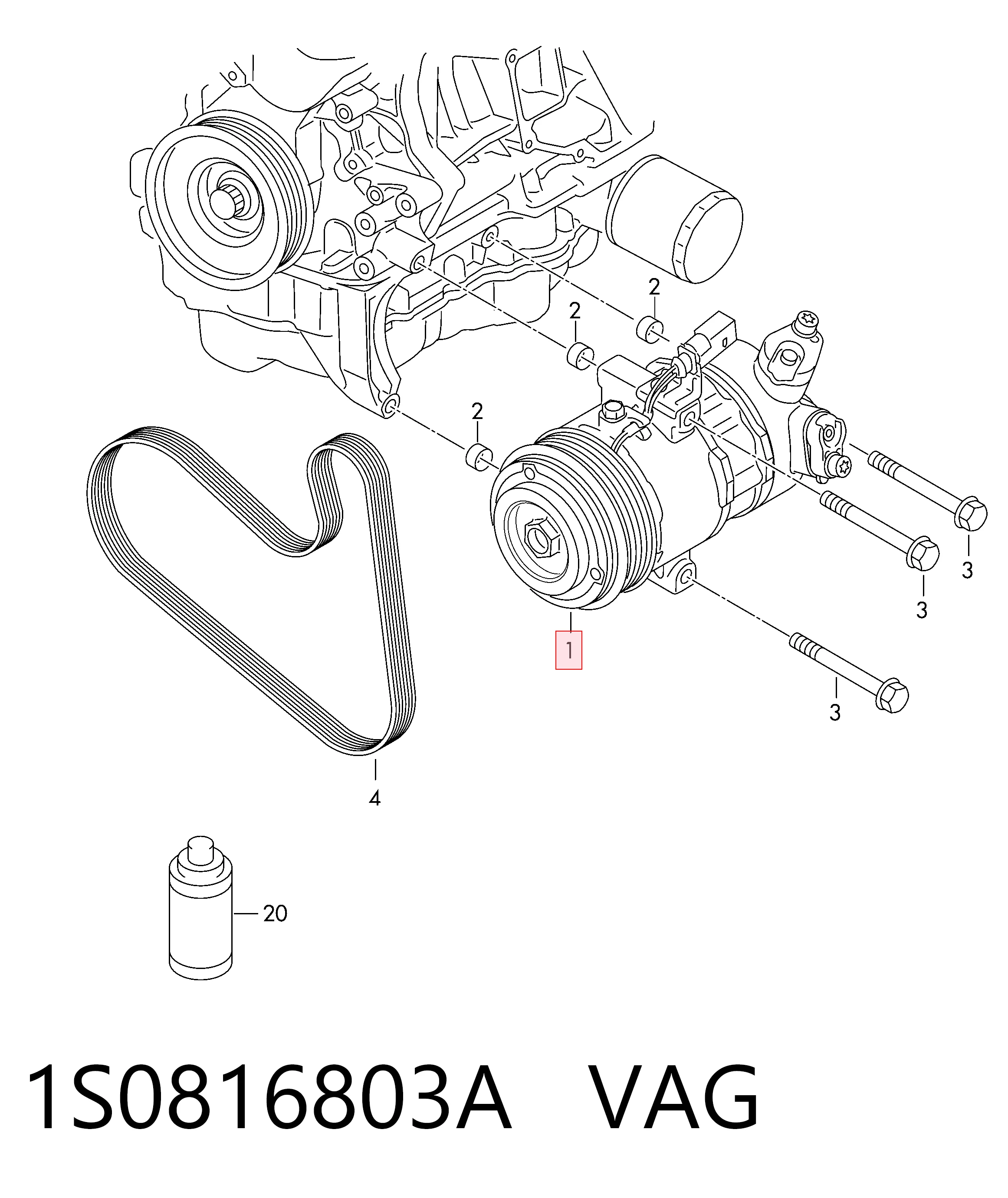 Компрессор кондиционера NIS891034 Nissens