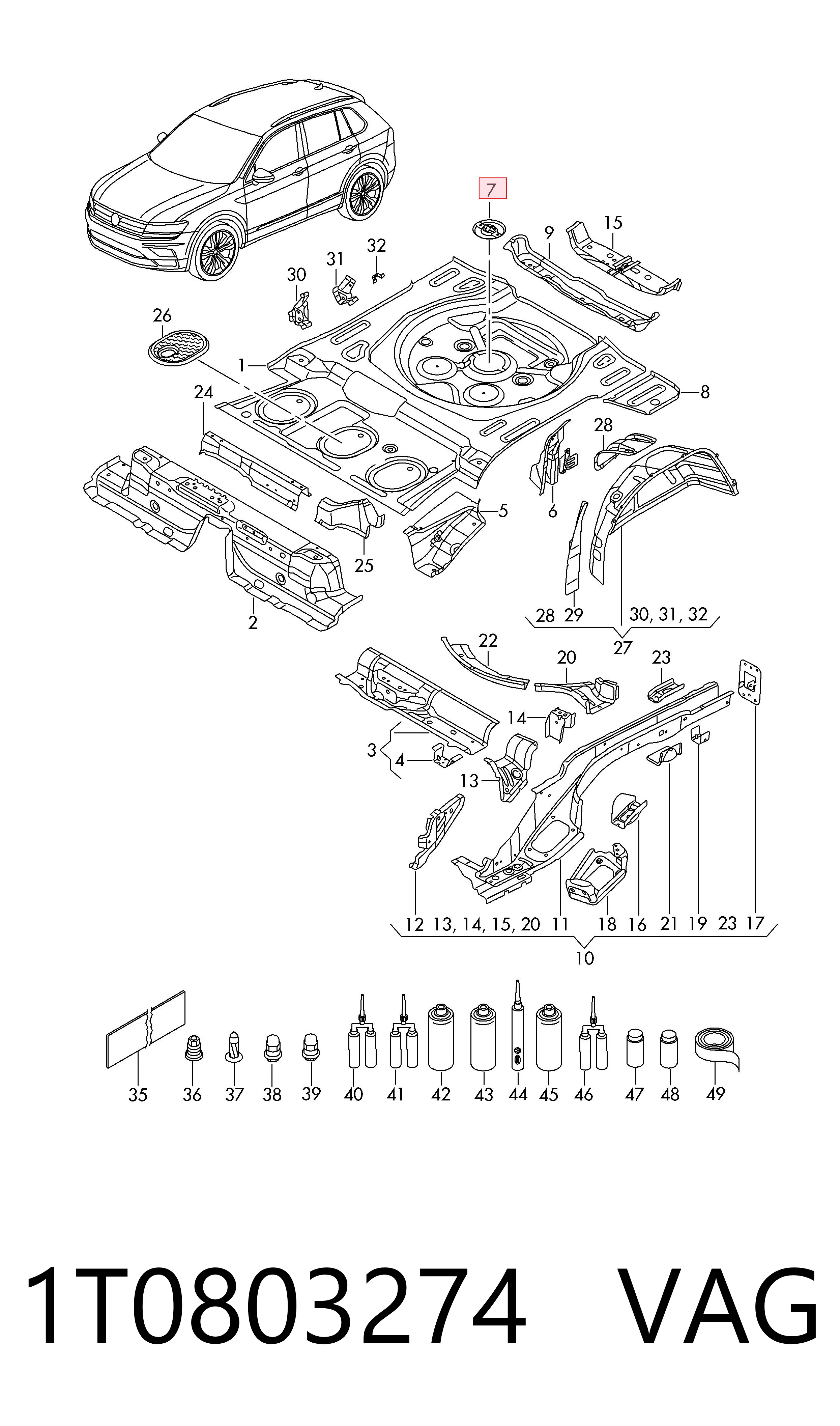  VAG 1T0803274 цена, от 12.67 USD