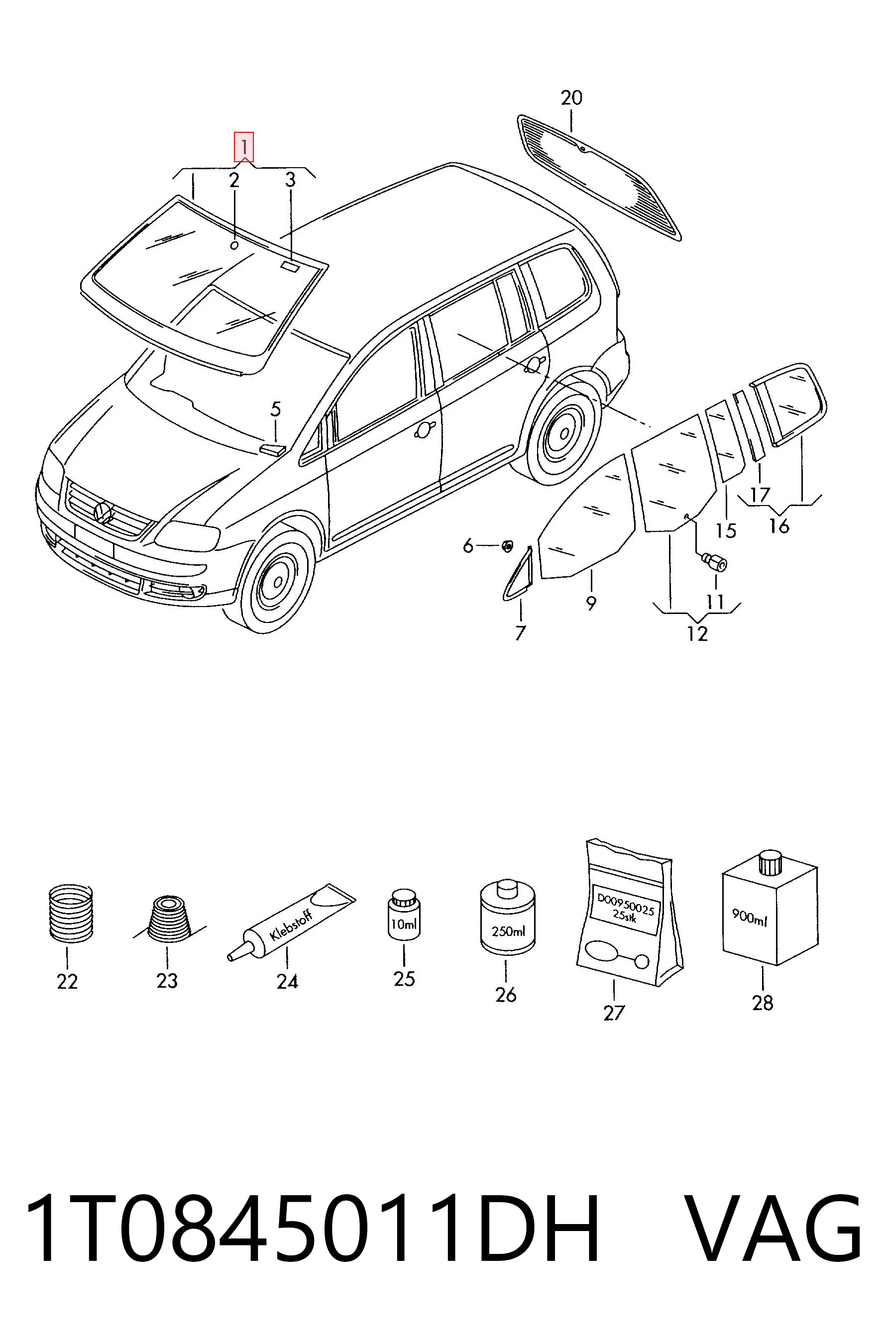 AB59483A Pilkington Автостекло