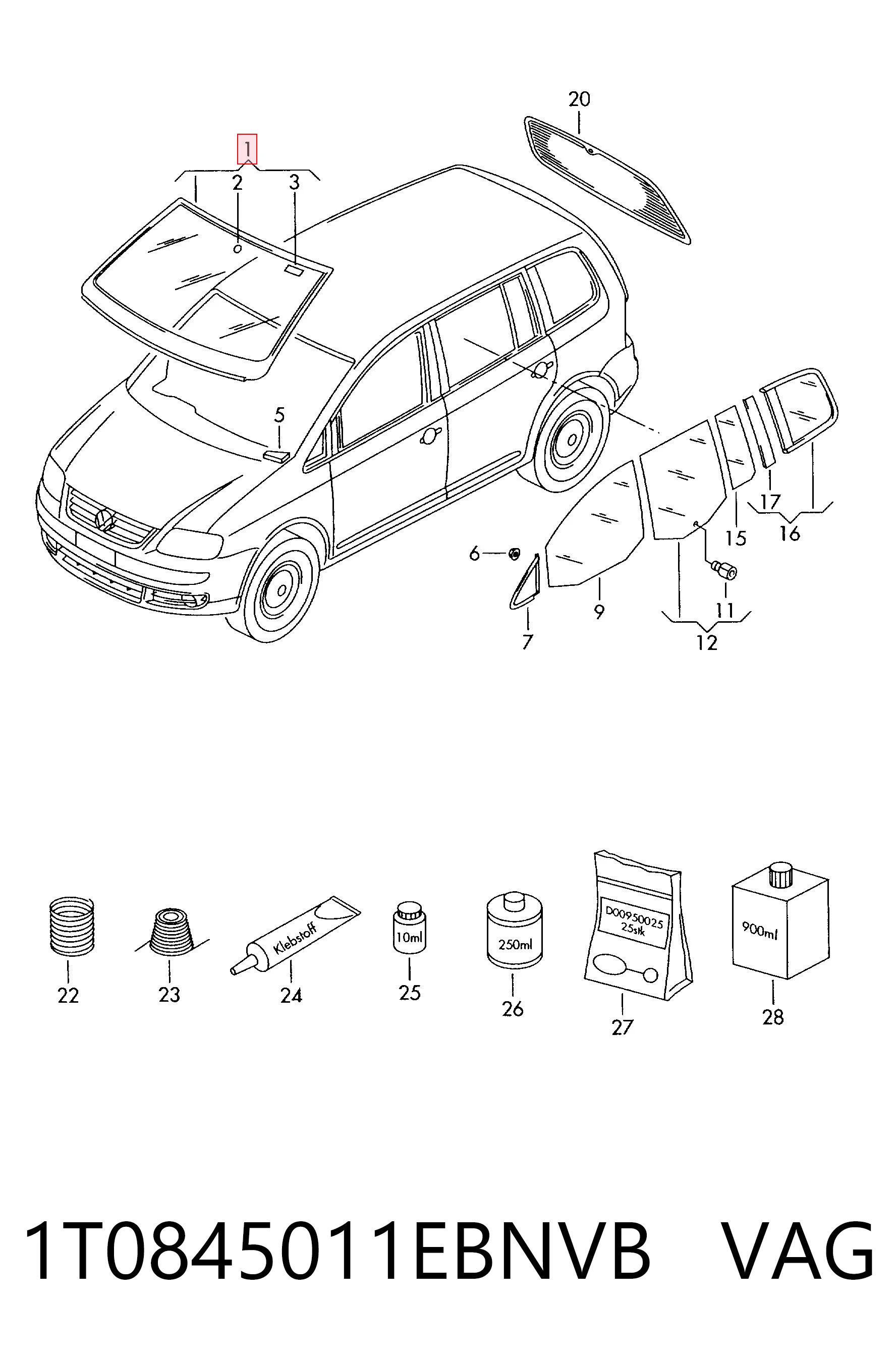 8577AGNGYMVZ95 Glasstech Автостекло