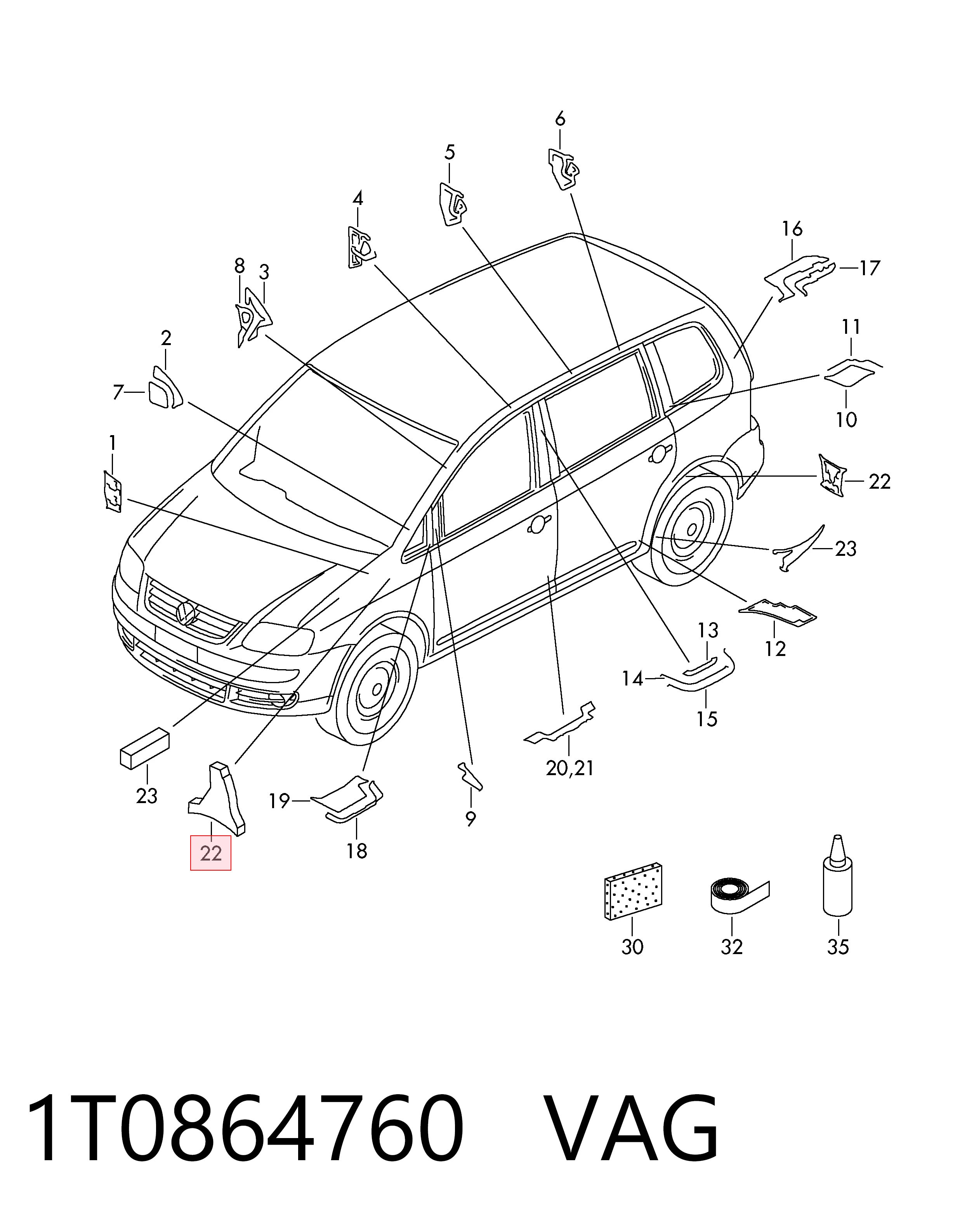 1T0864760 VAG 