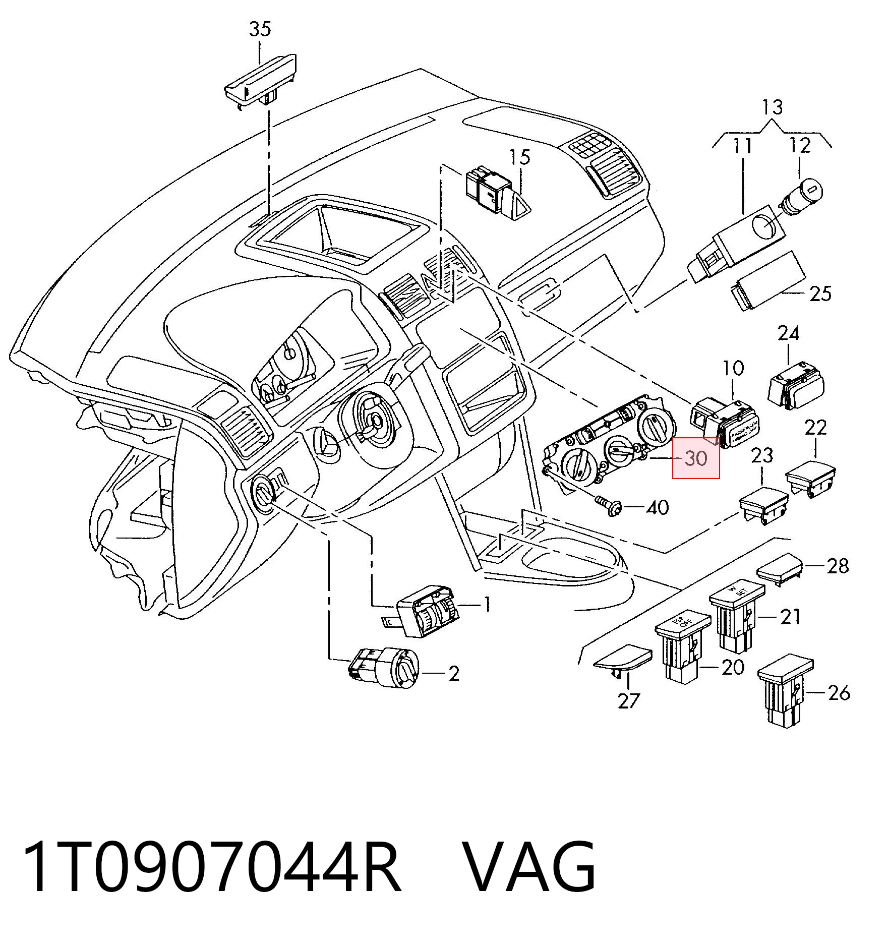Регулятор вентилятора отопителя Volkswagen Jetta V седан (1K2) (2004 - 2010) цена, от 28.31 USD