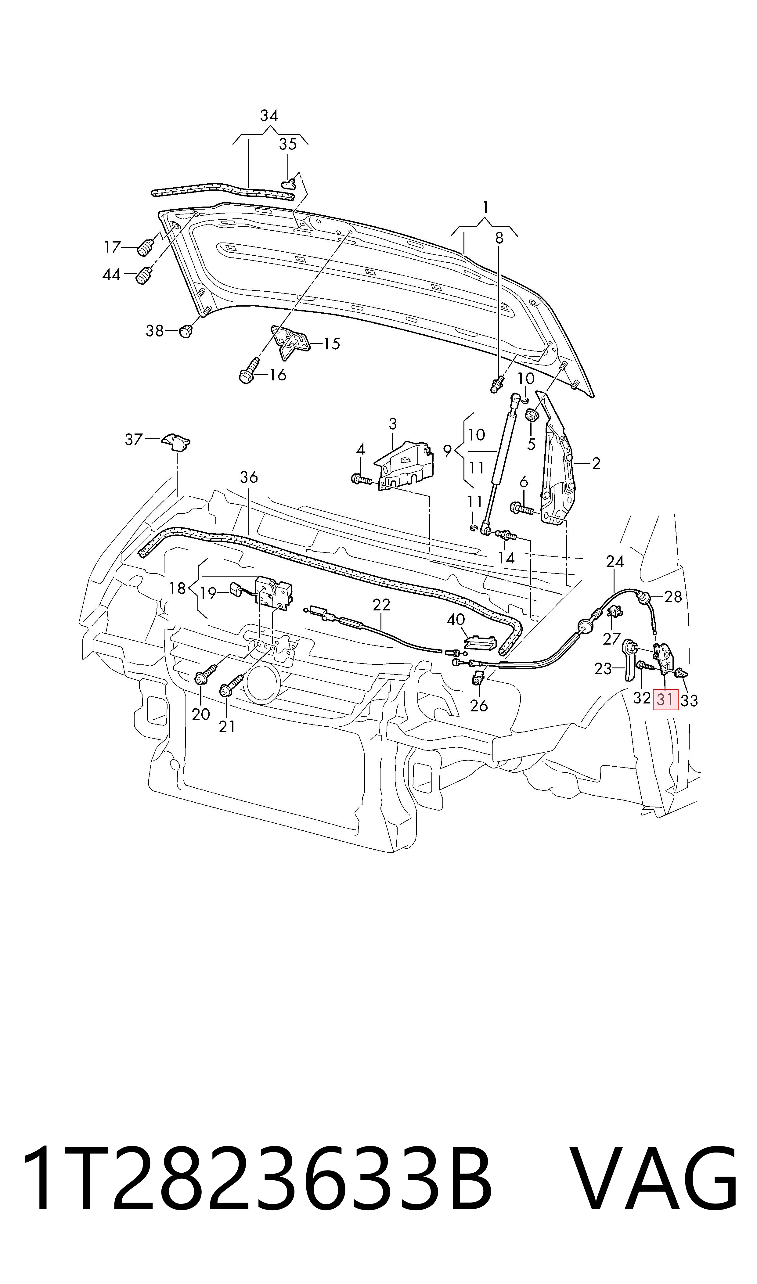 Купить 1T2823633B VAG 