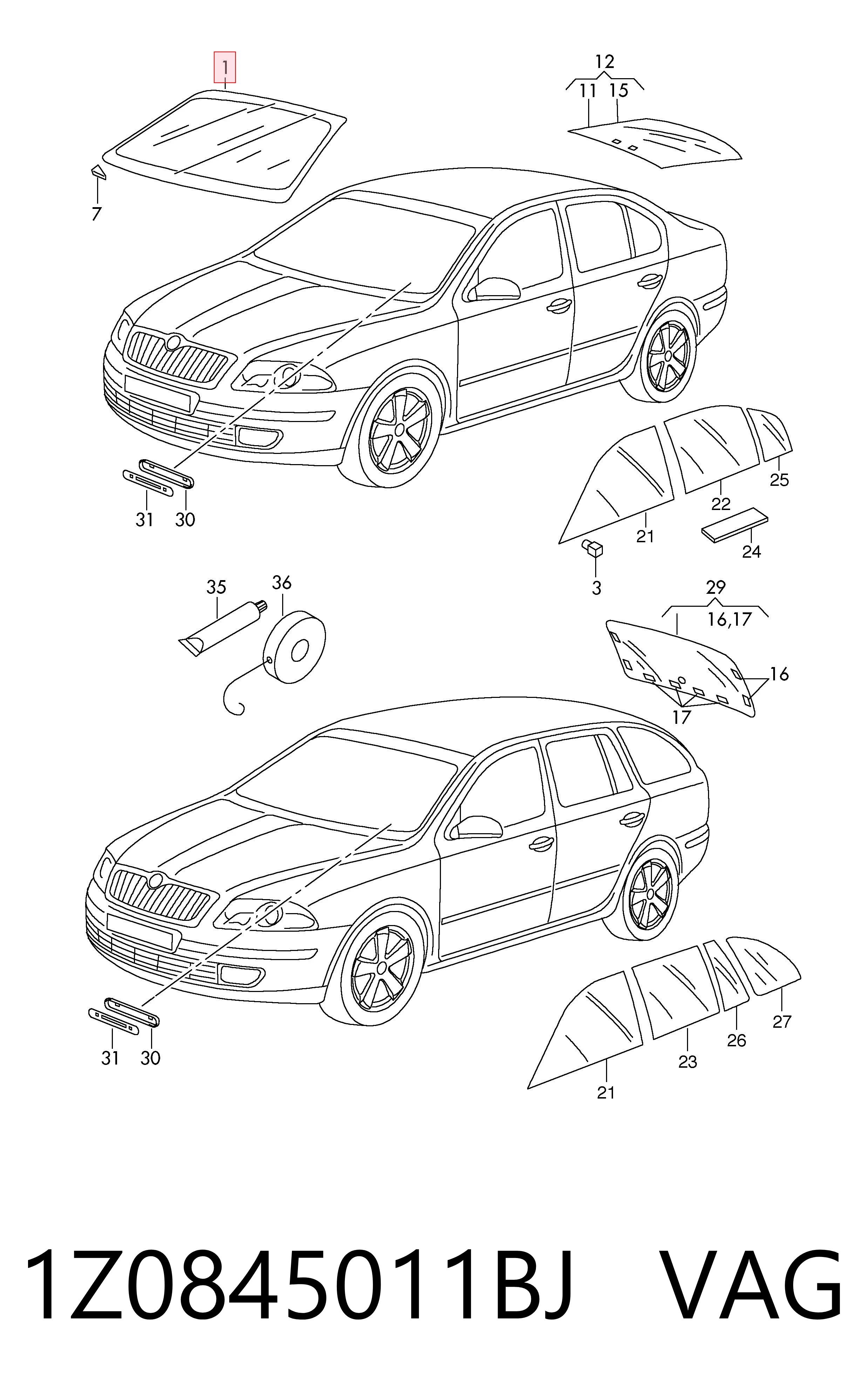 AB26525A Pilkington Автостекло