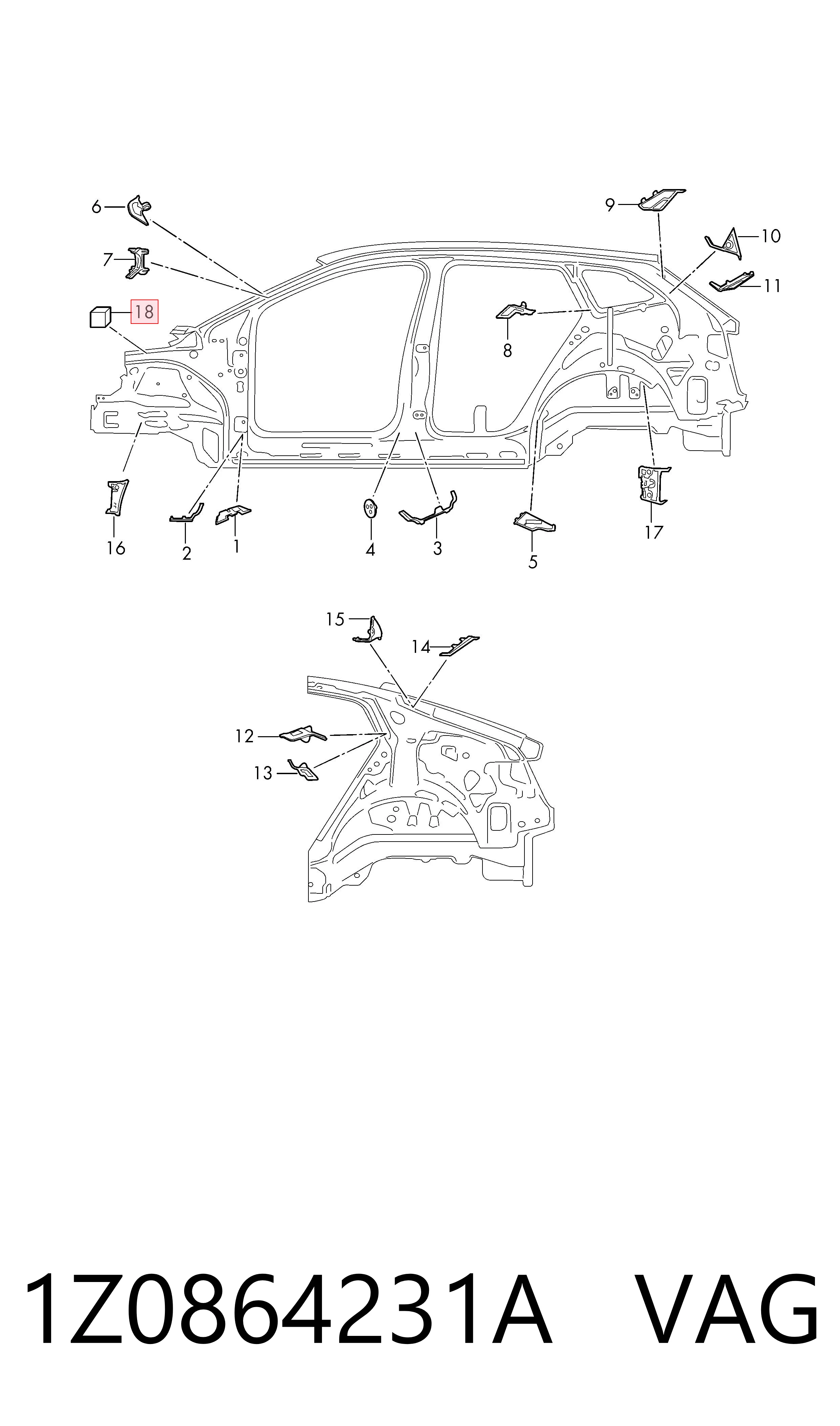  VAG 1Z0864231A цена, от 22.50 USD
