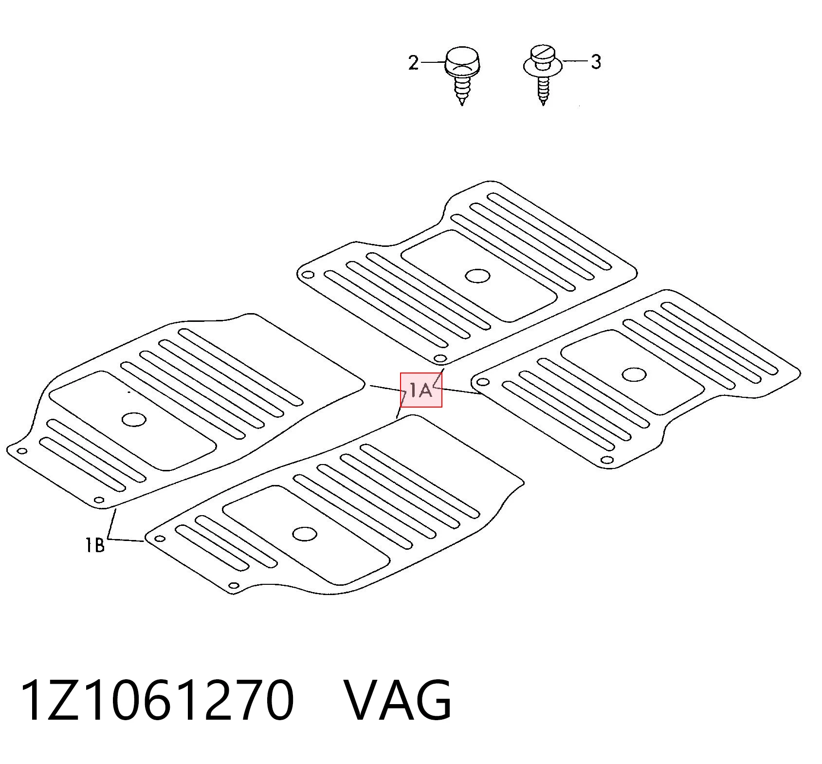 1Z1061270 VAG Автоковрики