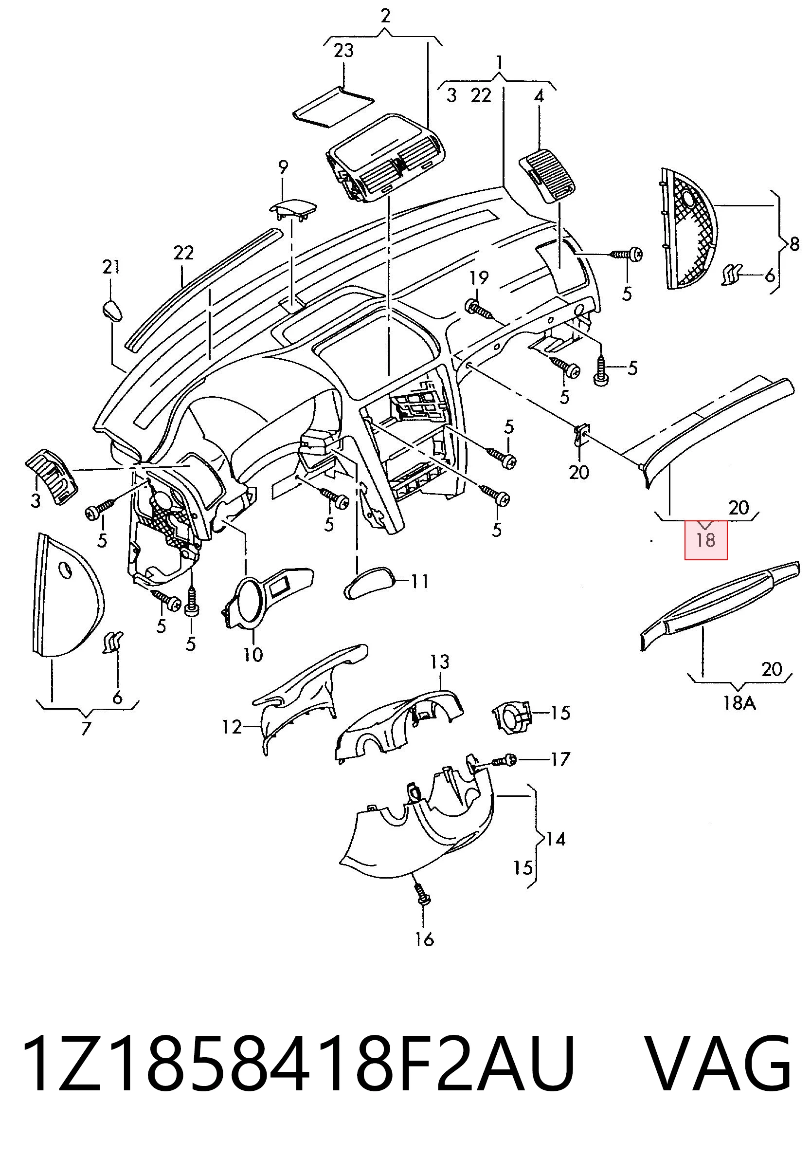 1Z1858418F2AU VAG 