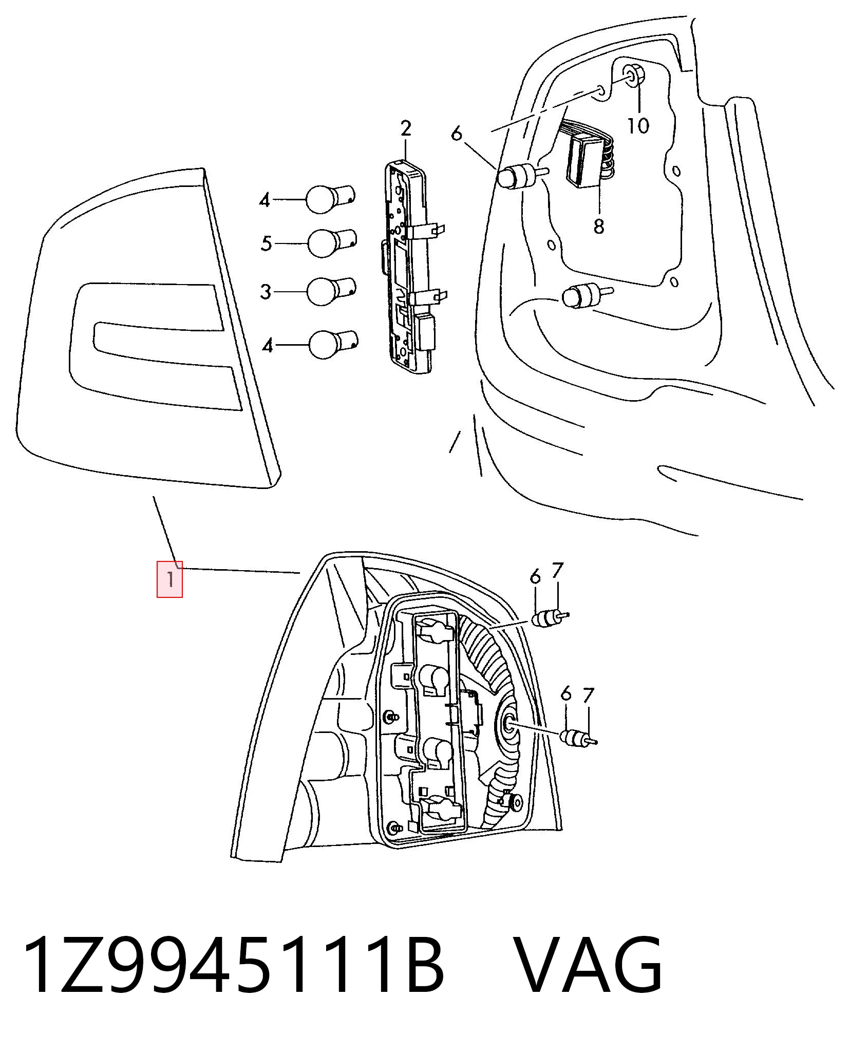 FR1030036L ASM Задний левый стоп