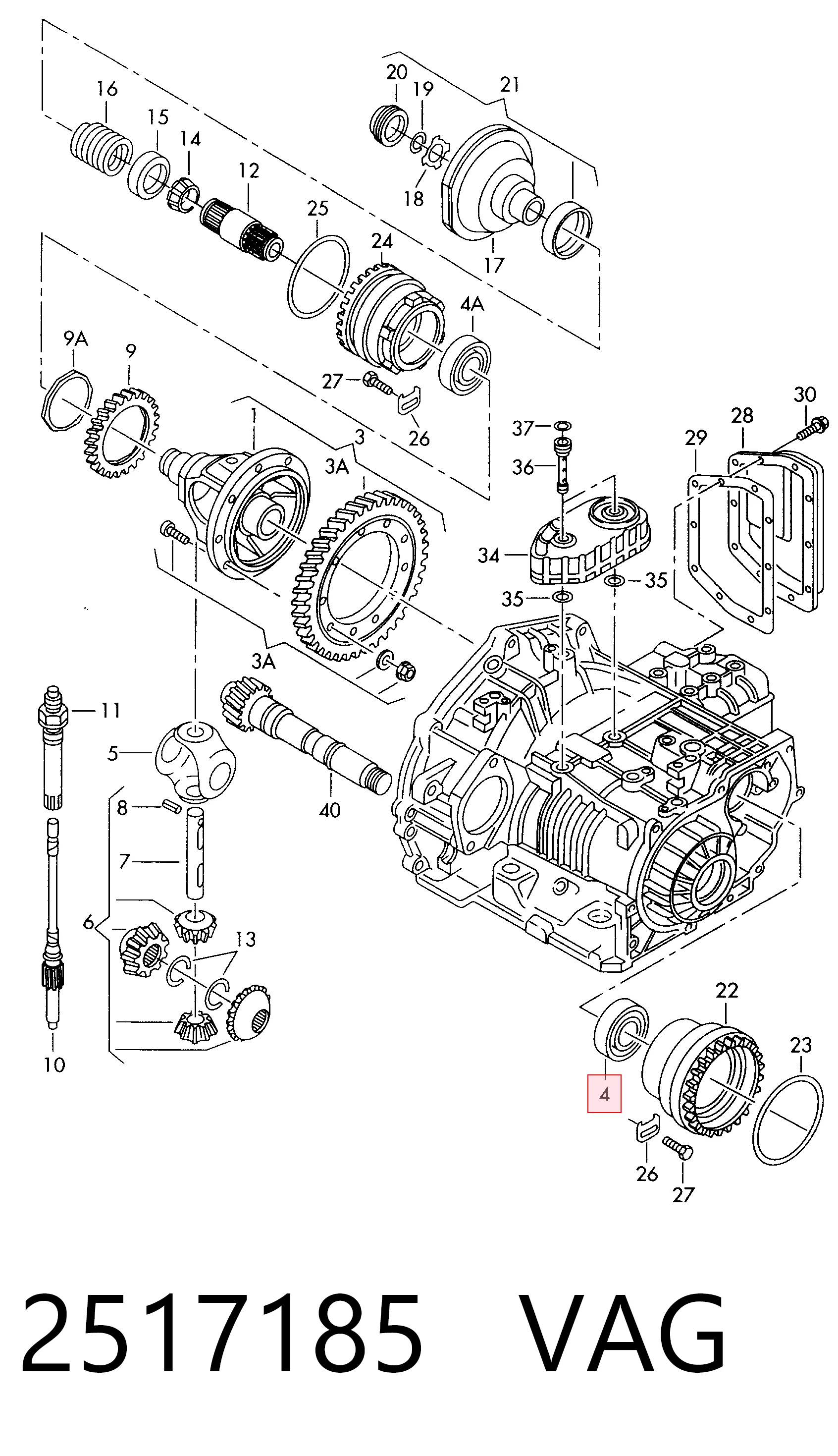 Подшипник КПП LM50334910 SNR