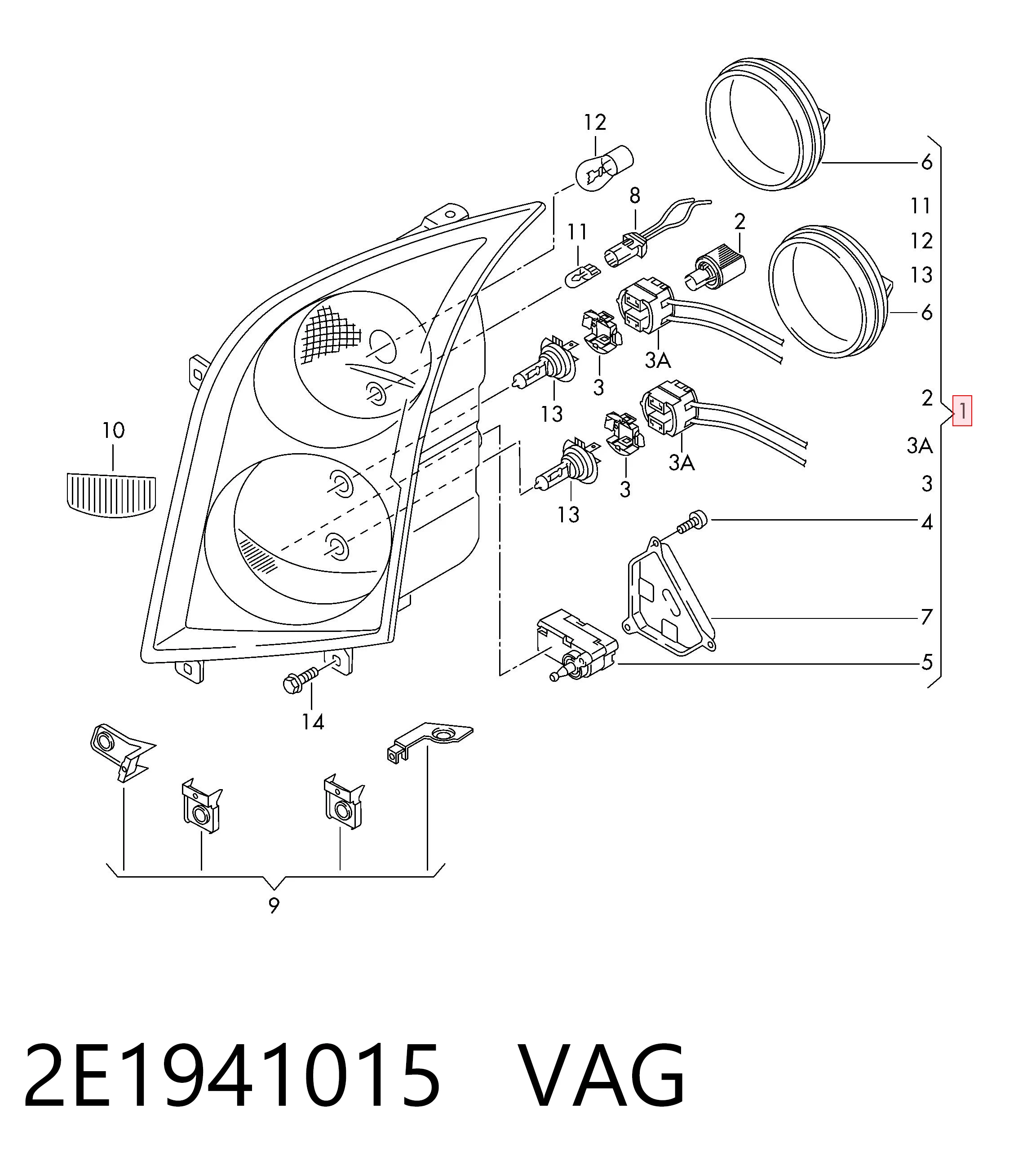 Фара левая Polcar 957209E цена, от 123.07 USD
