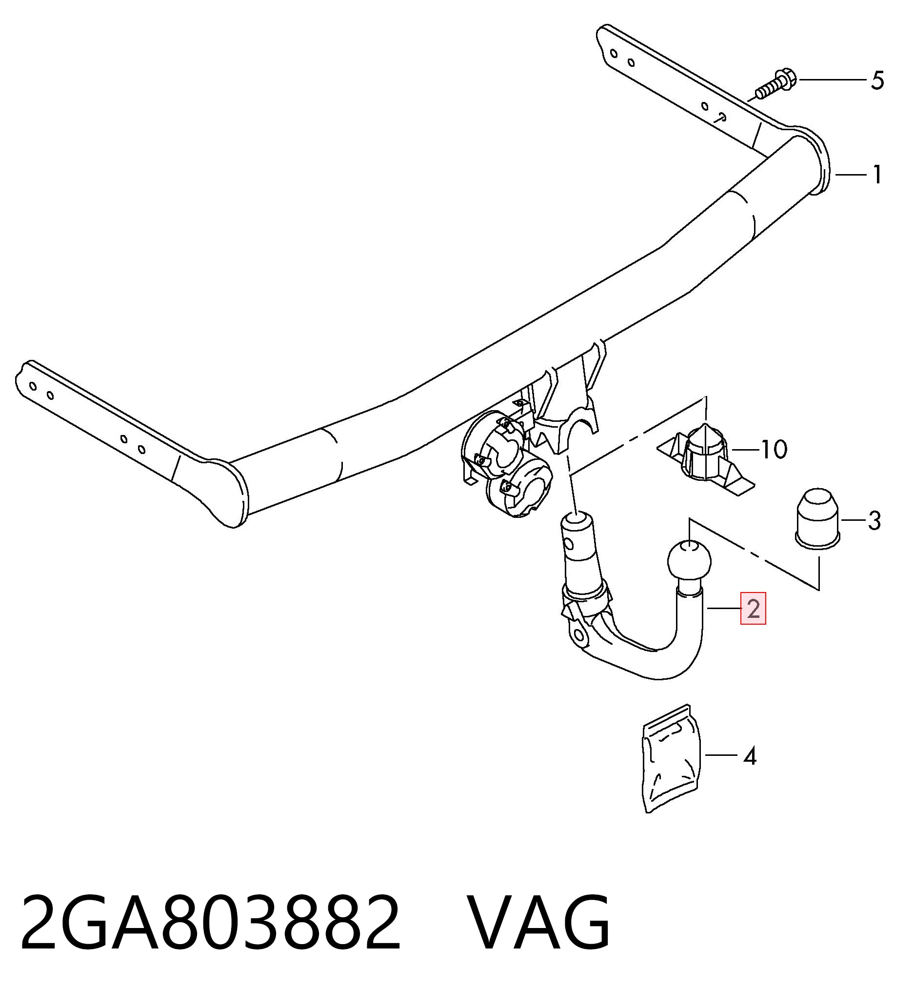  VAG 2GA803882 цена, от 591.17 USD
