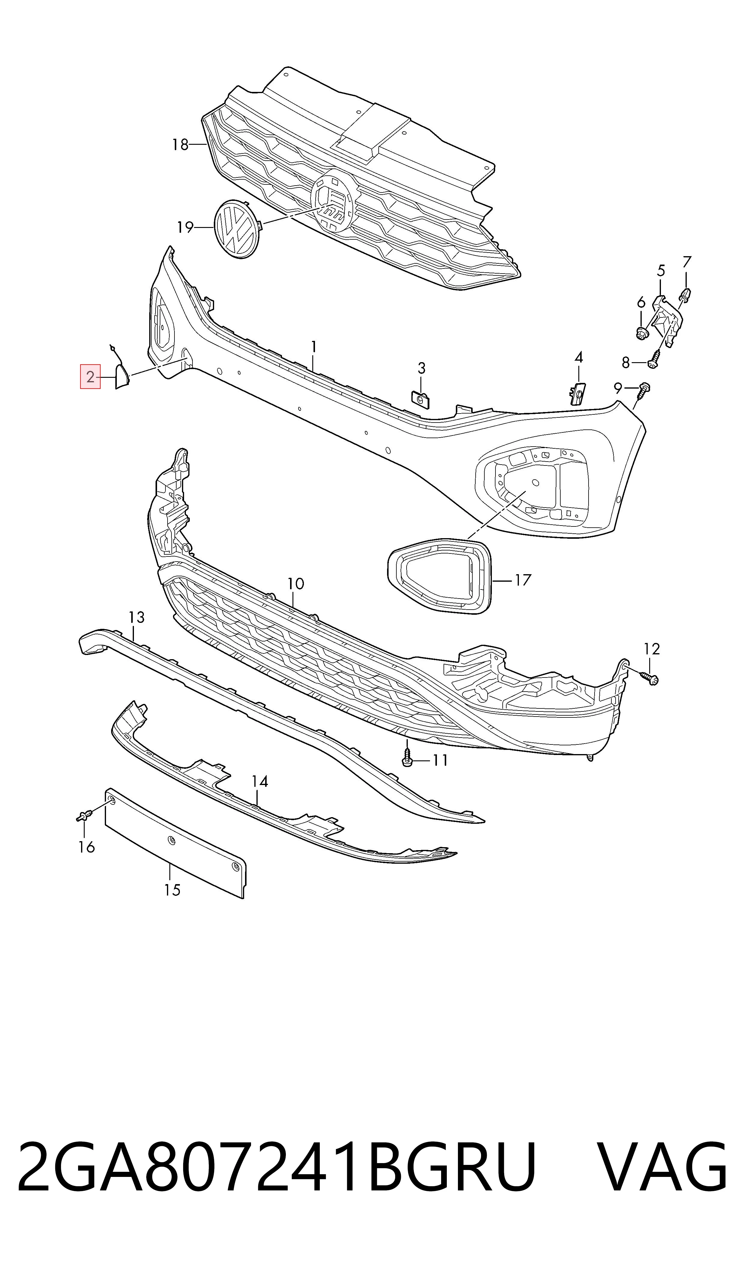 2GA807241BGRU VAG 