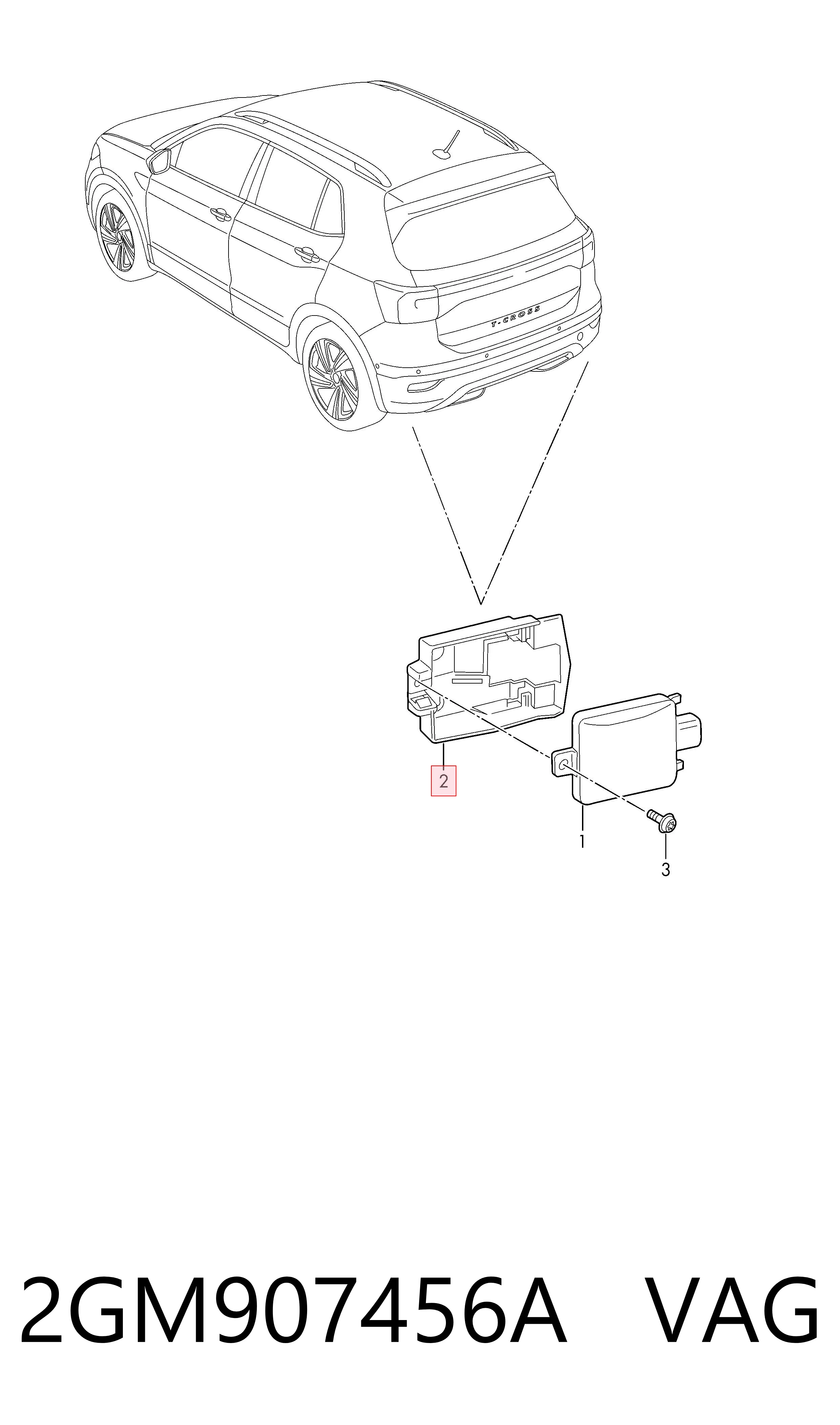  VAG 2GM907456A цена, от 21.28 USD
