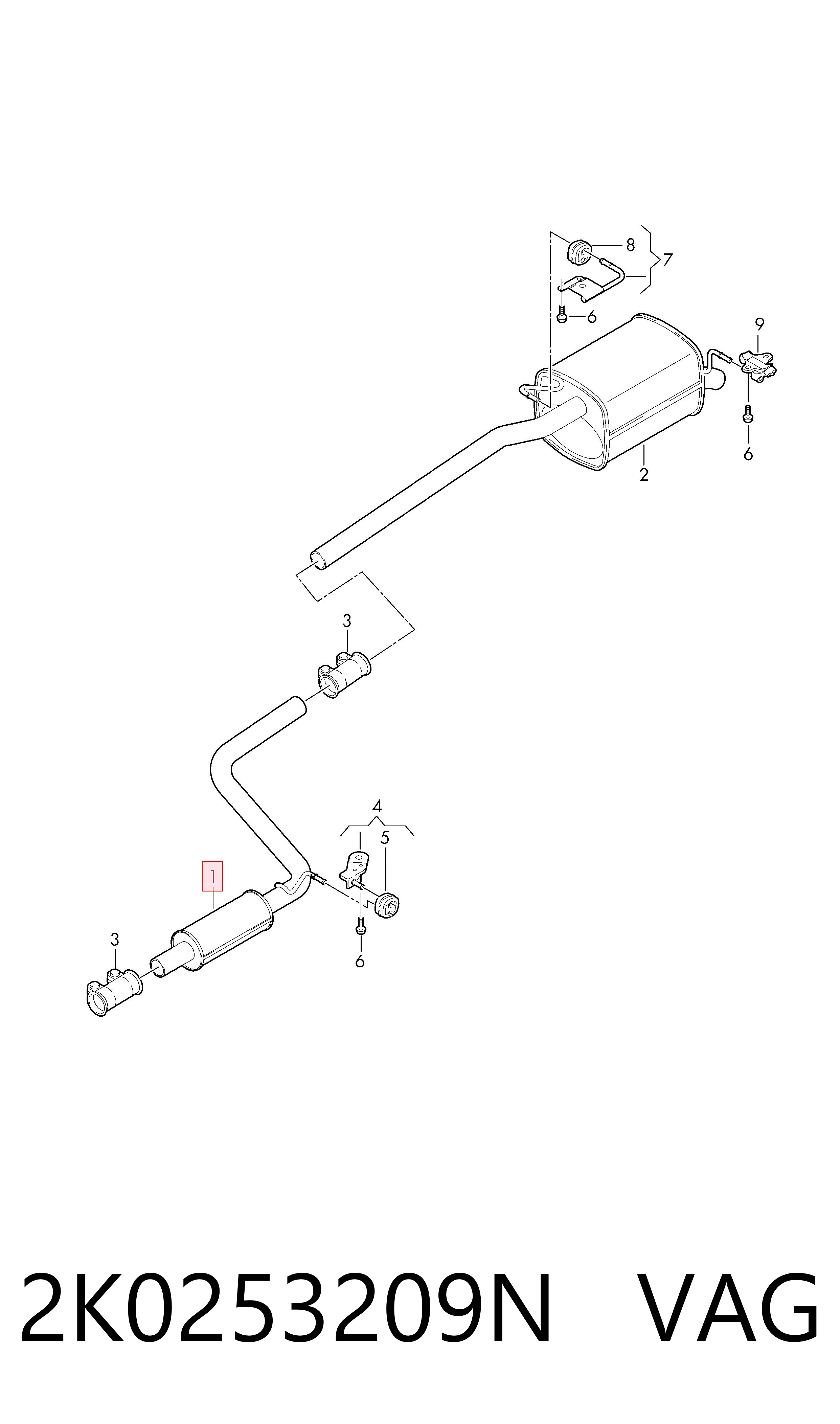 Купить ED30610 Edex Передняя часть глушителя