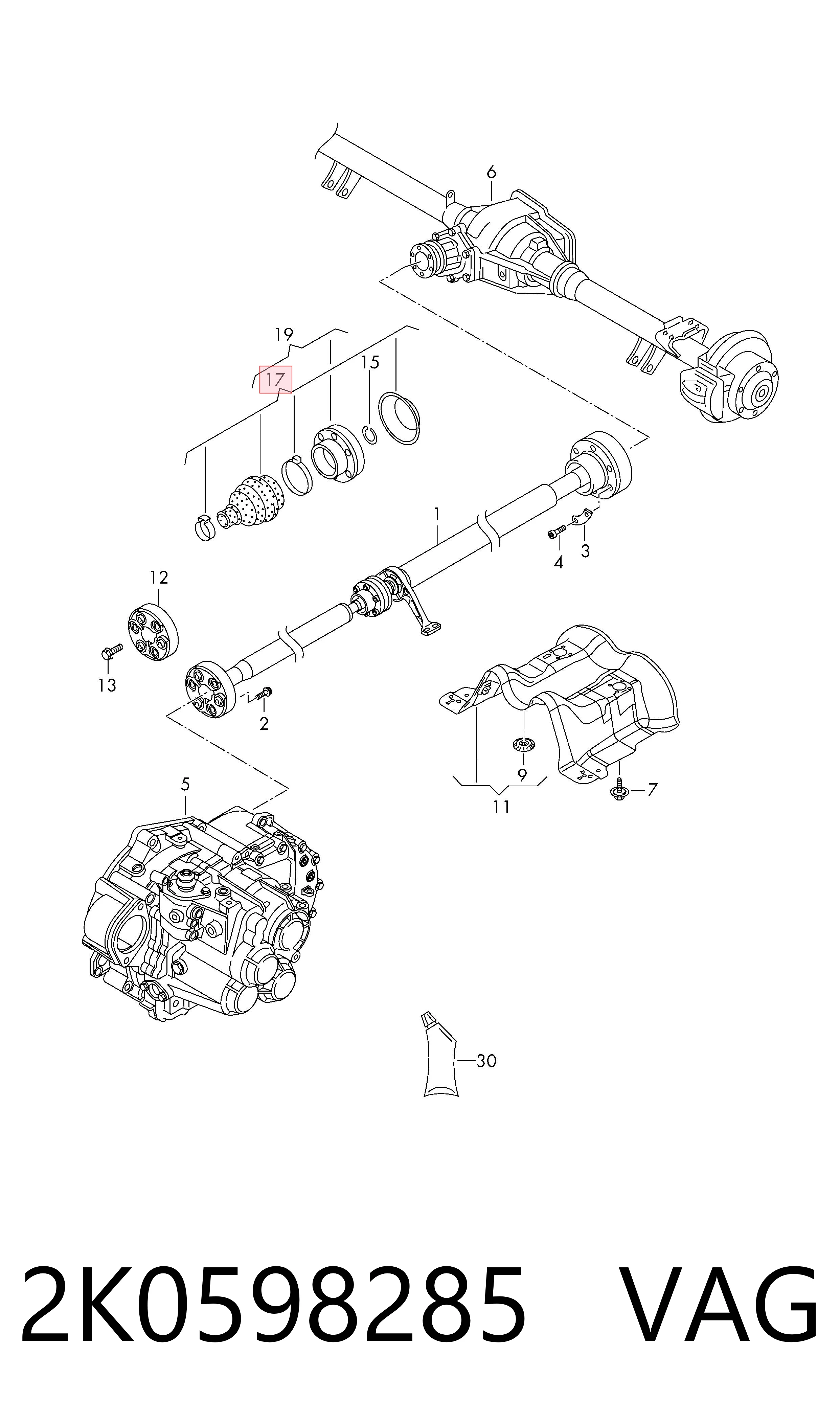  VAG 2K0598285 цена, от 48.89 USD