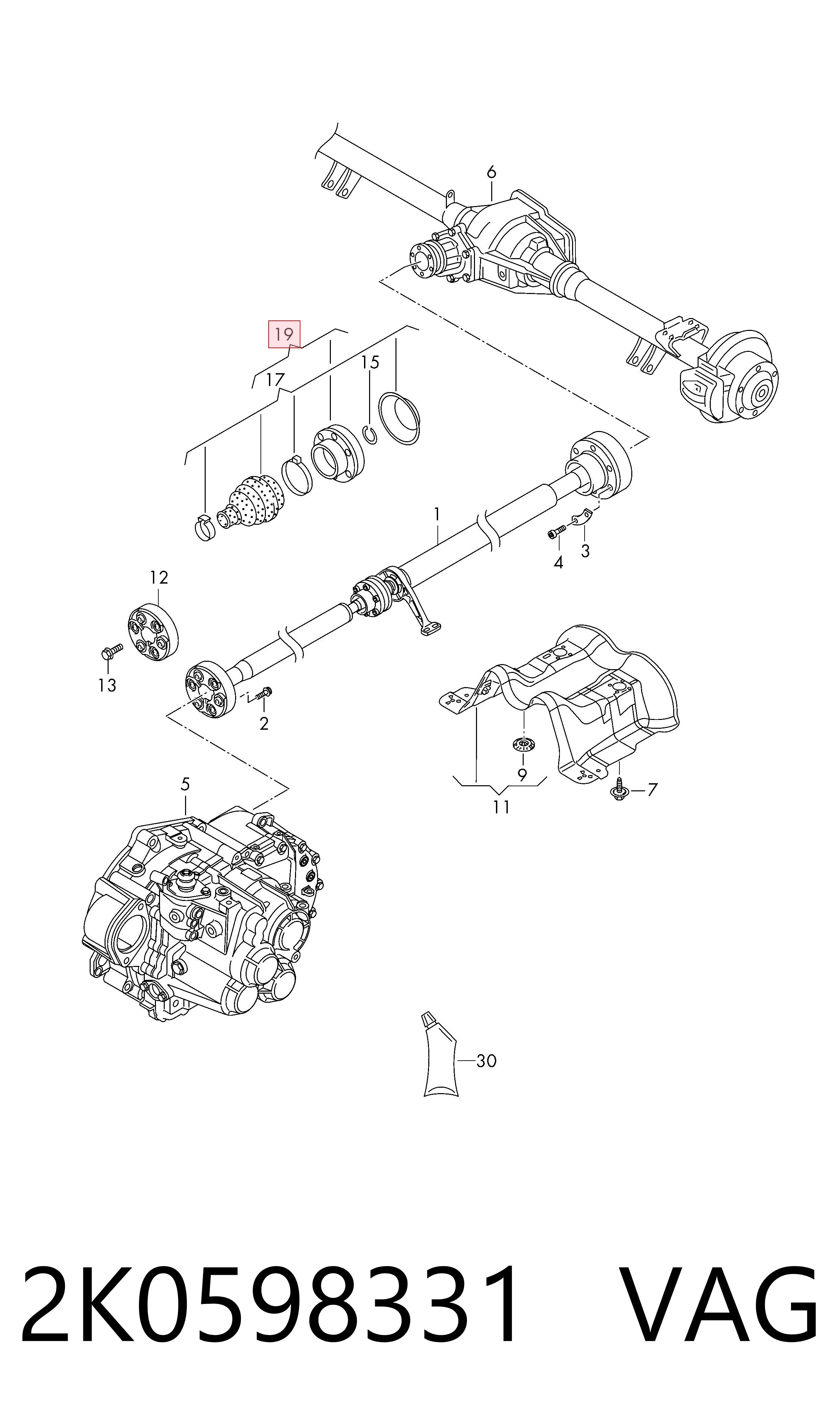  VAG 2K0598331 цена, от 393.73 USD