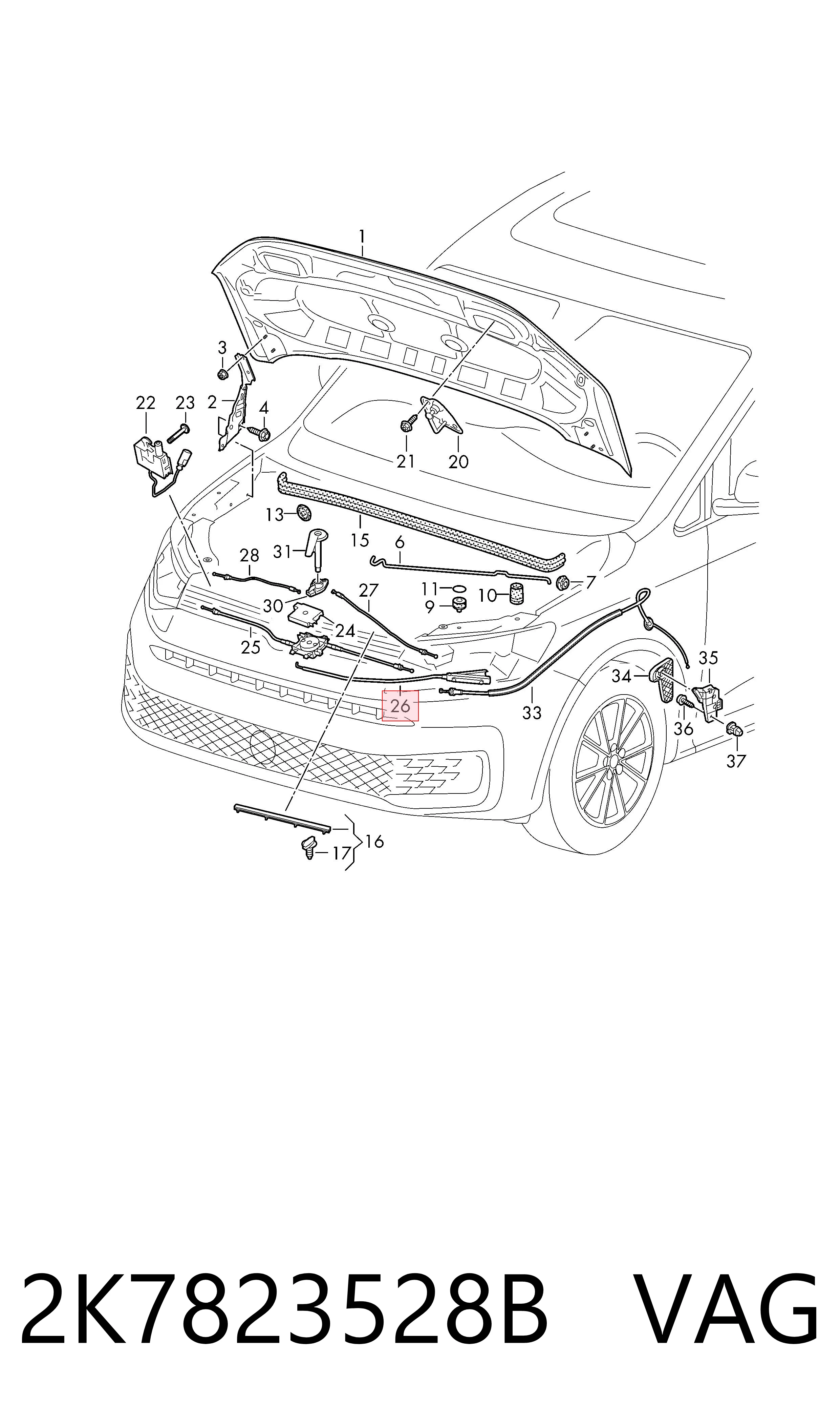 VAG 2K7823528B цена, от 20.24 USD