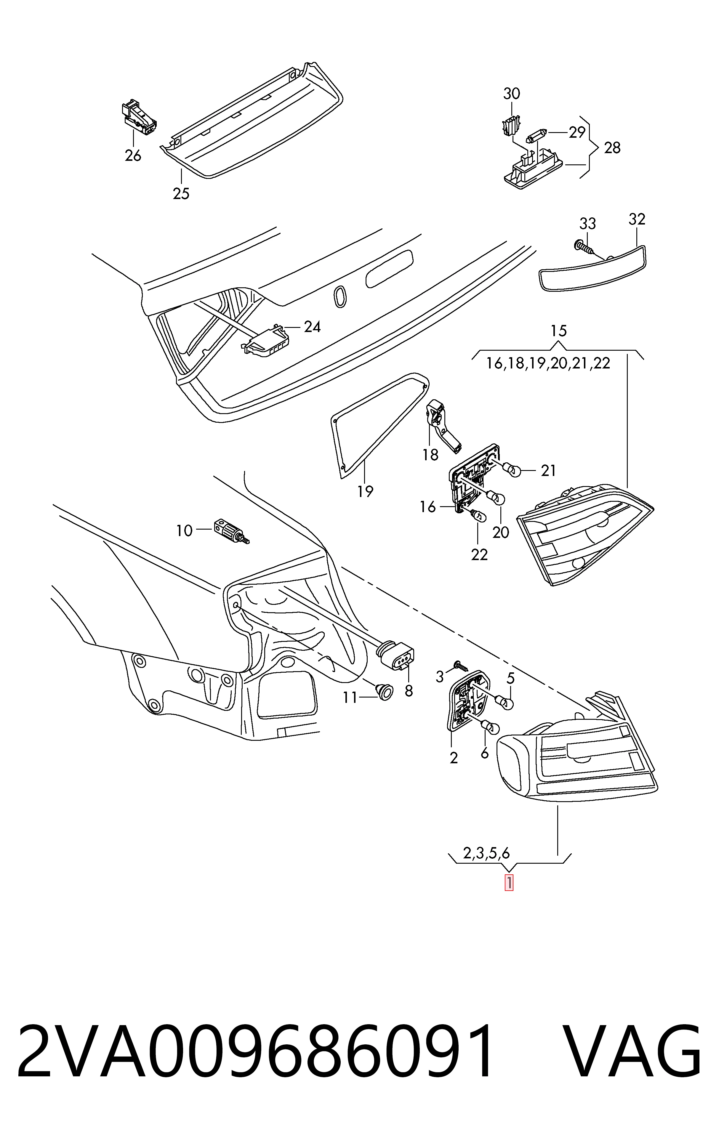 Купить FP1208F1T TYC Стоп задний