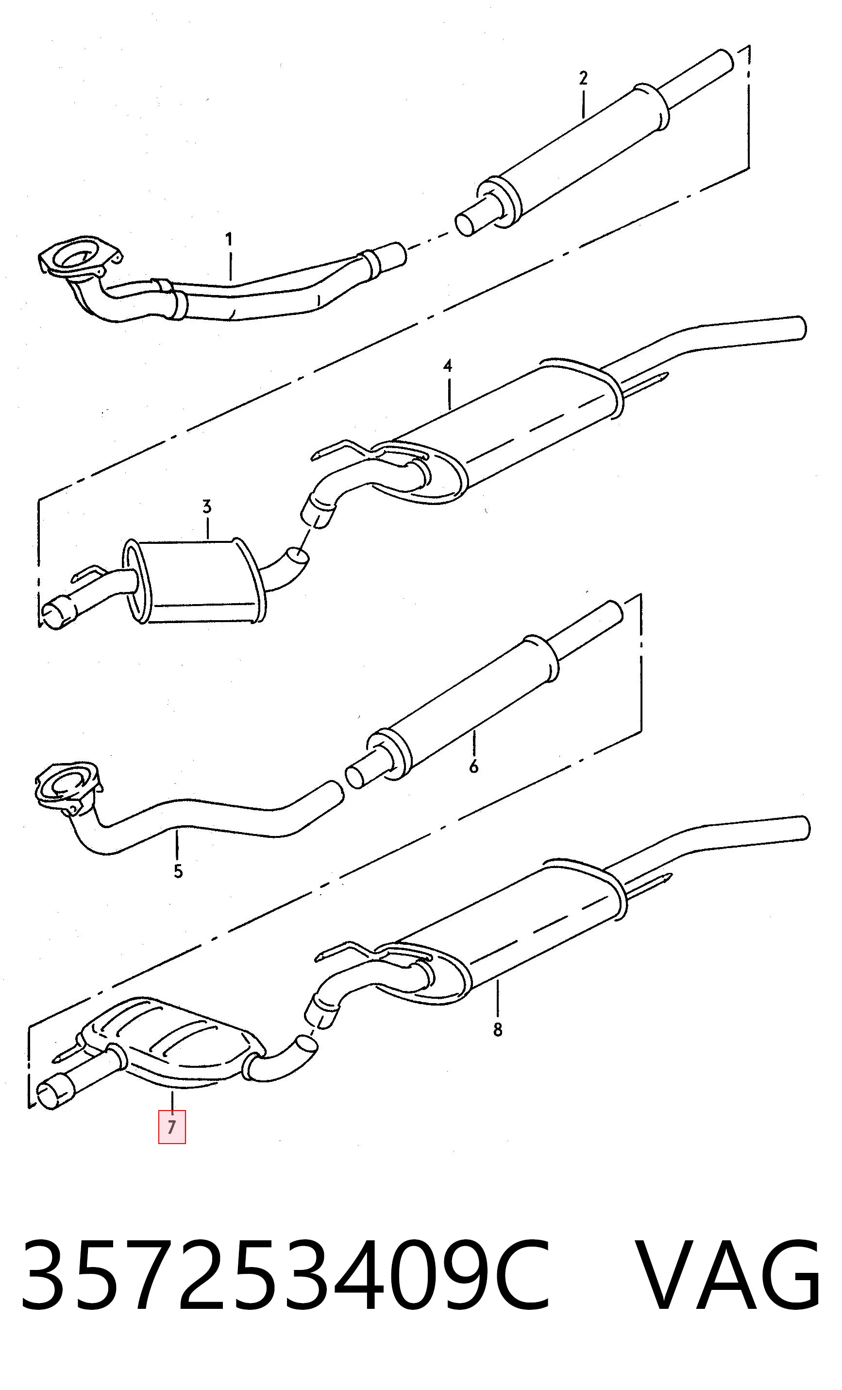 FP9538G21 Polmostrow Глушитель центральный