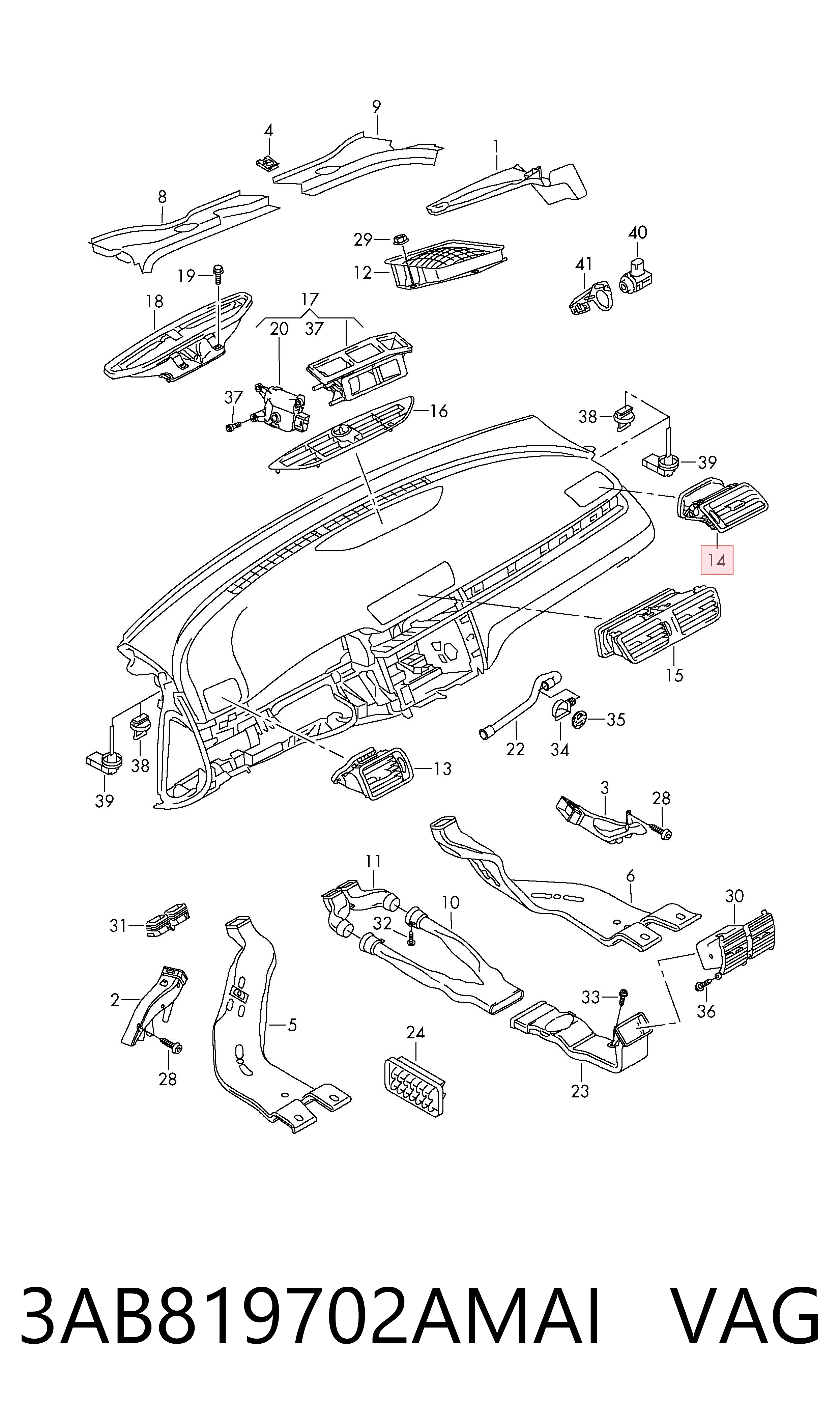 3AB819702AMAI VAG 