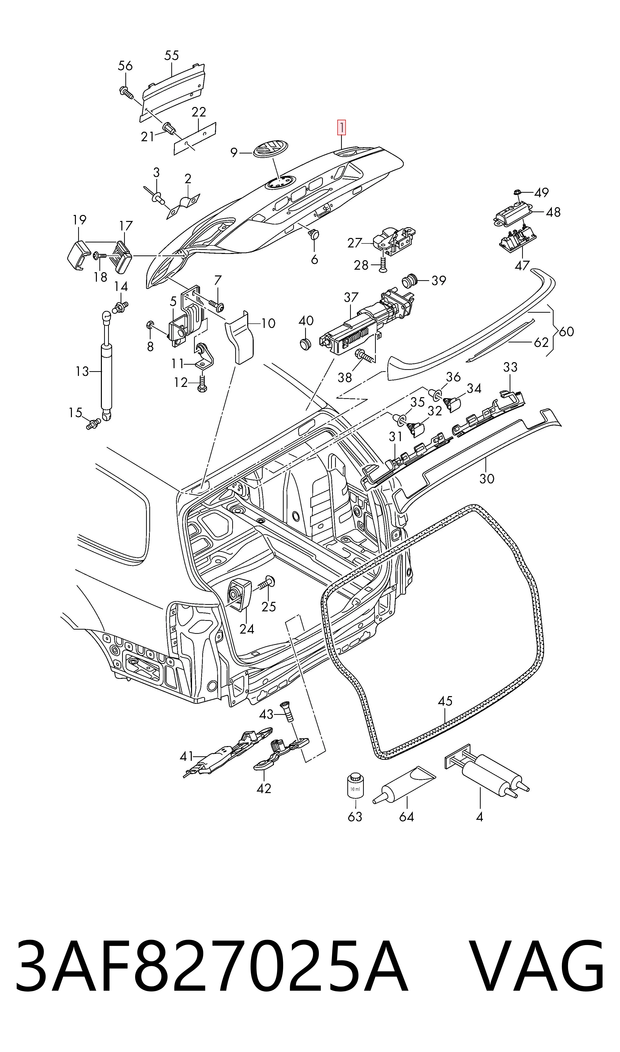 Задняя дверь на Volkswagen Passat B7 365