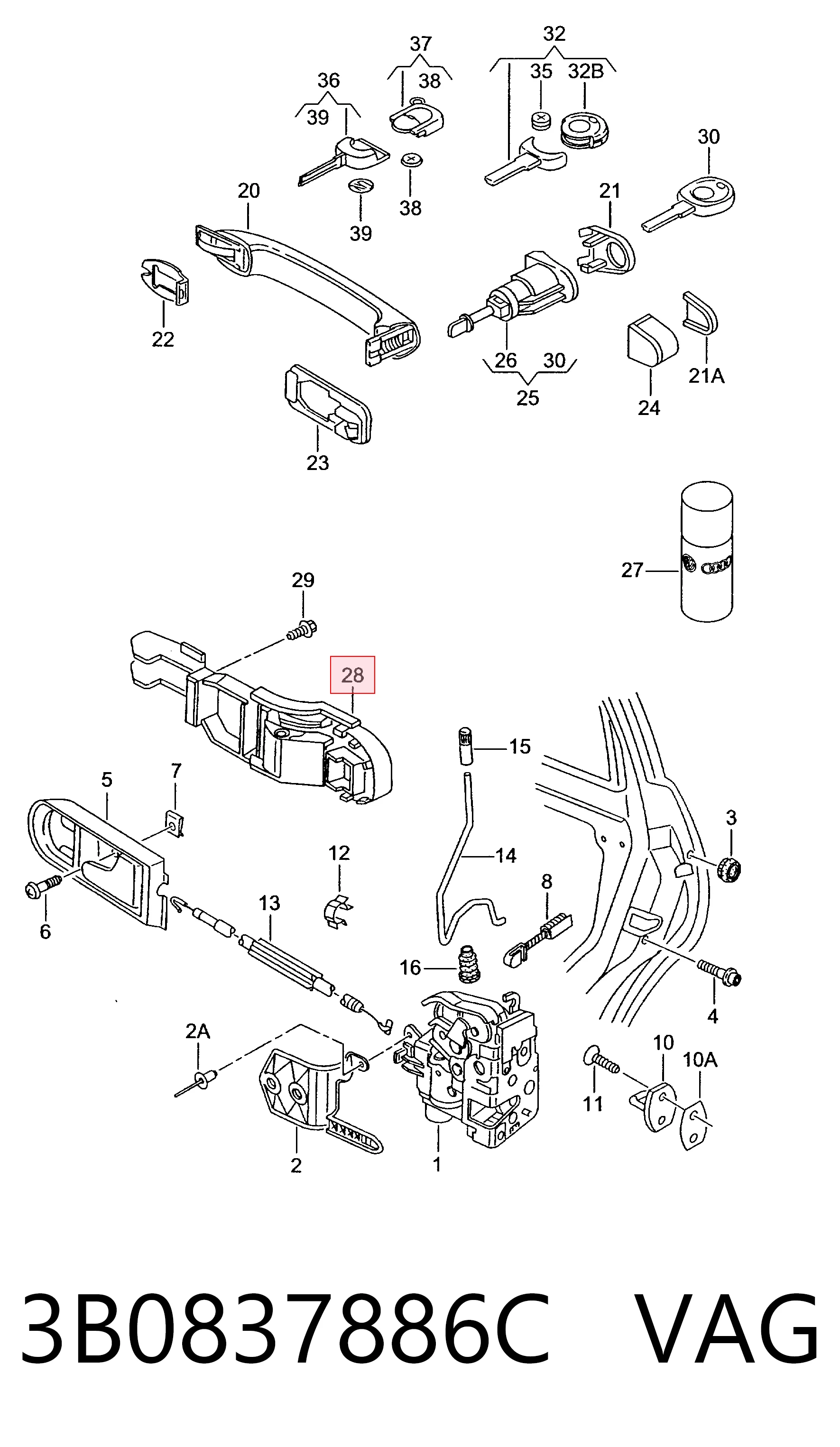 Держатель наружной ручки двери передней правой Polcar 9548Z62 цена, от 7.43 USD